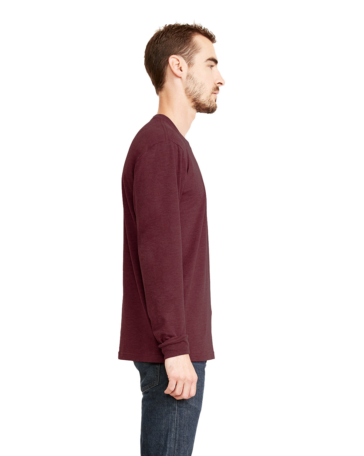 Next Level 6411 Heather Maroon