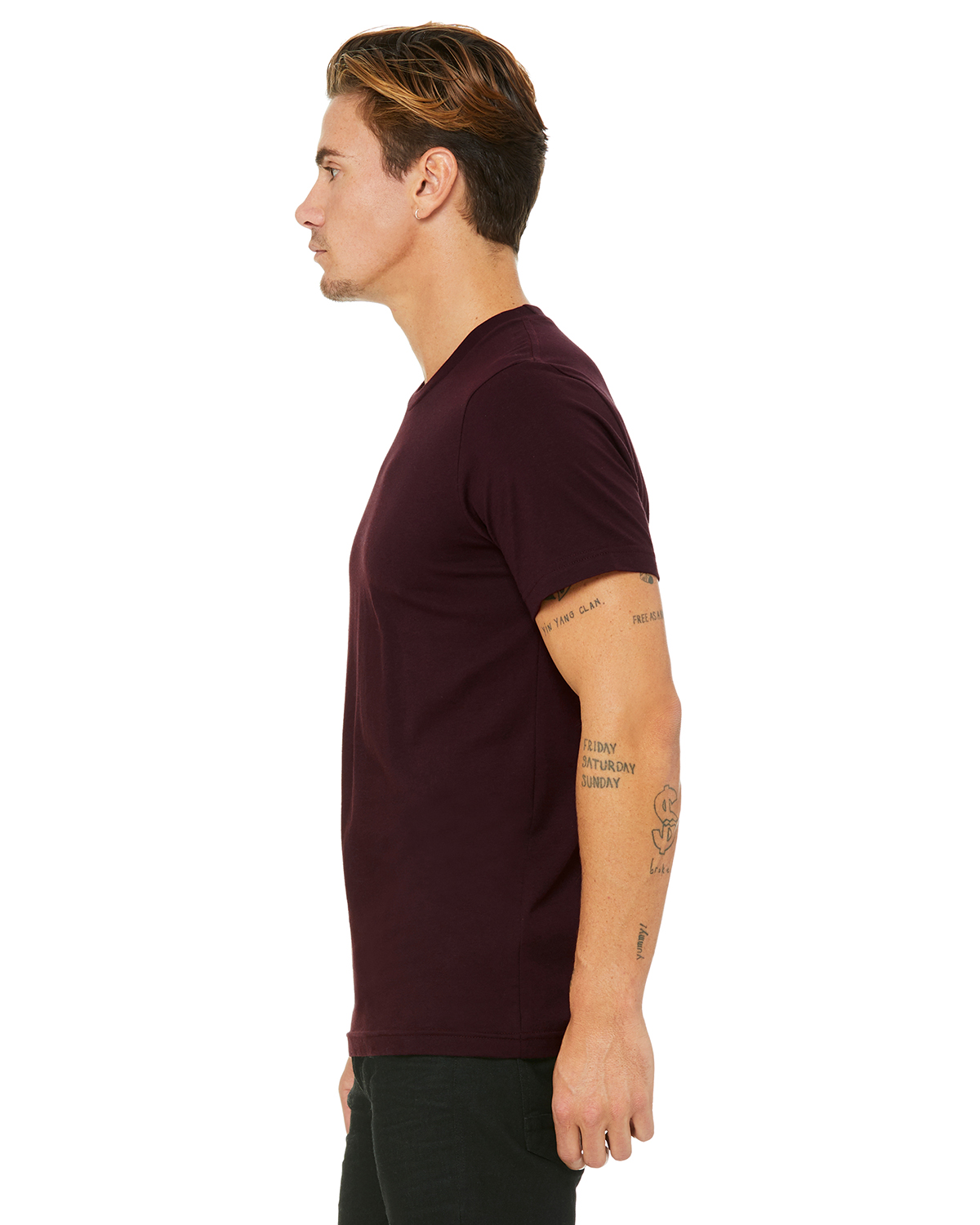 Bella + Canvas 3001C Oxblood