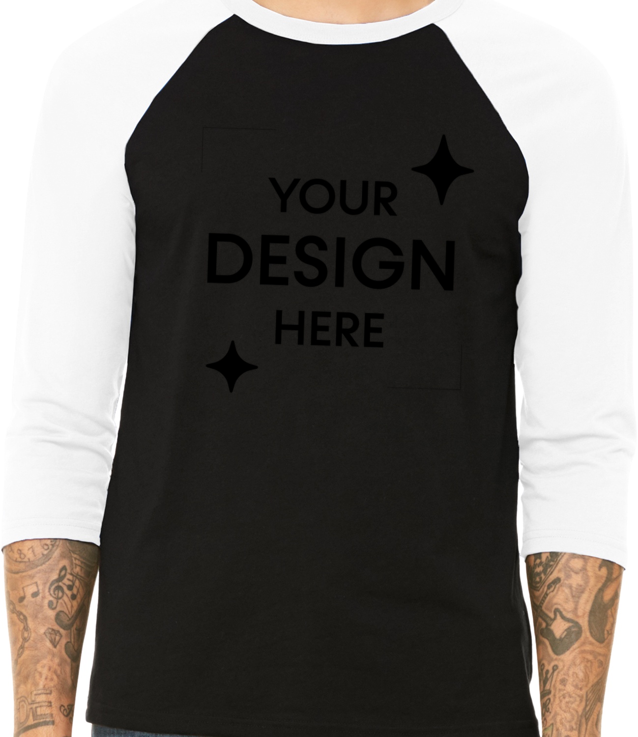 Unisex 3/4-Sleeve Baseball T-Shirt