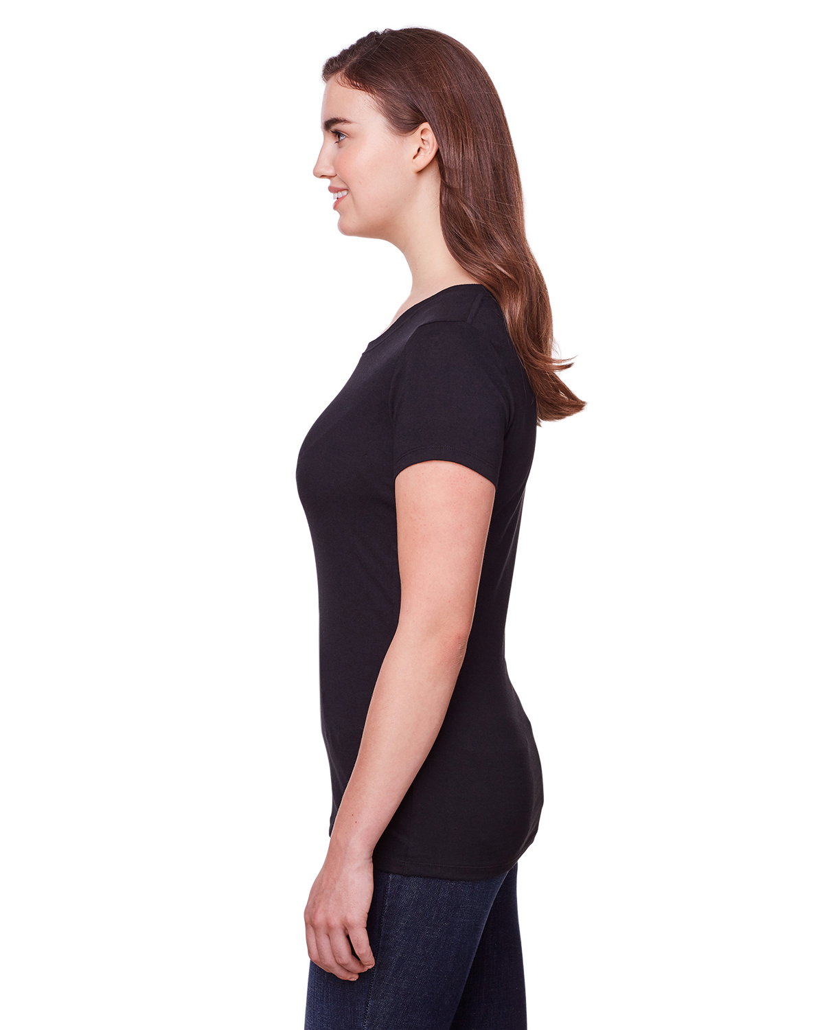 Threadfast Apparel 202A Solid Black Triblend