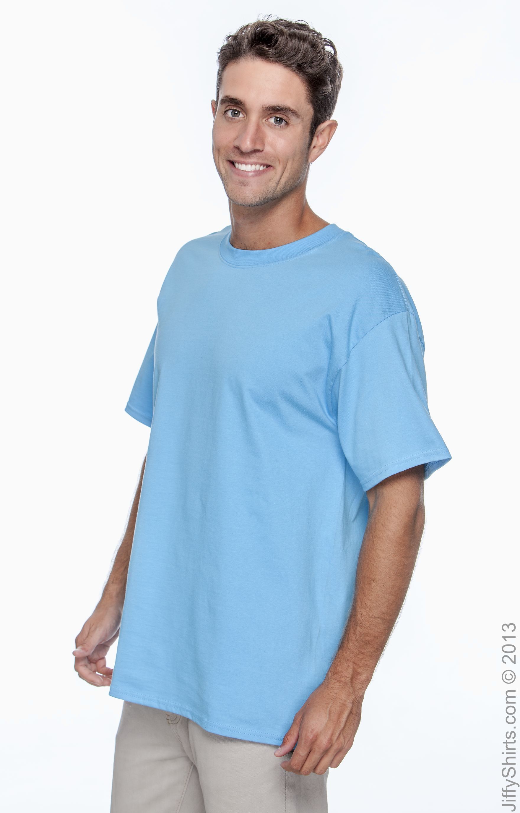 Hanes 5180 Aquatic Blue