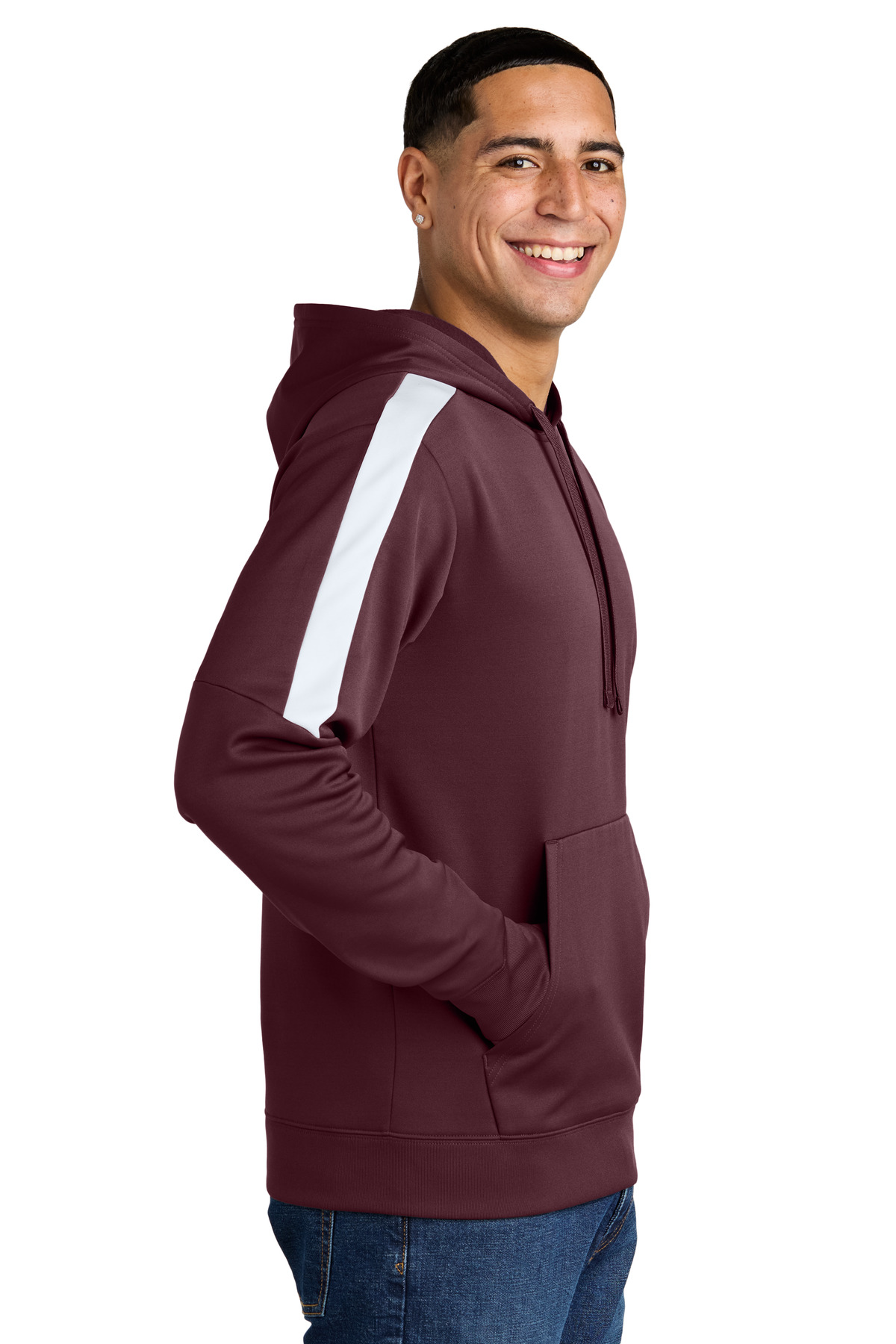 Sport-Tek ST255 Maroon / White