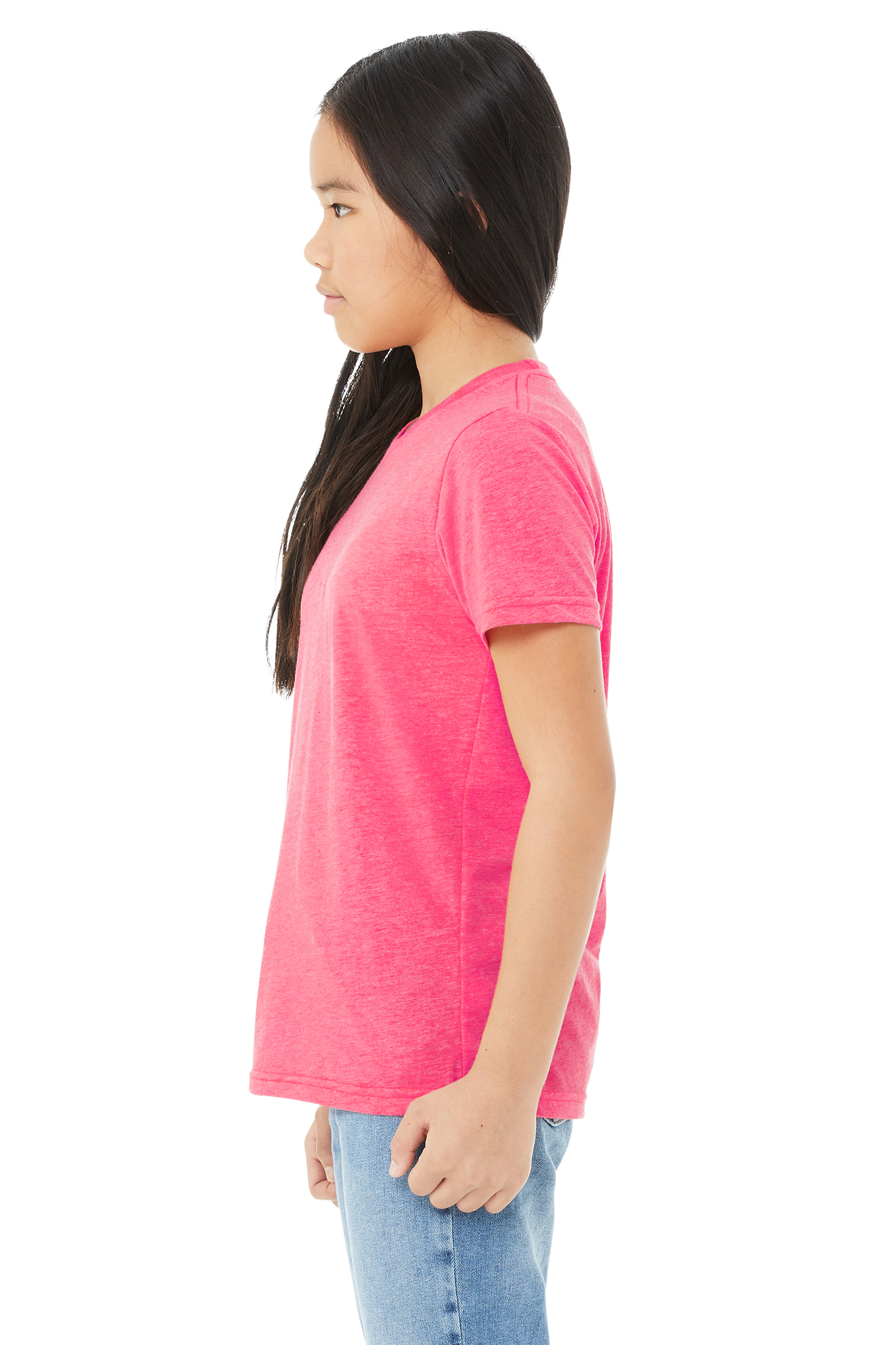 Bella + Canvas 3413Y Charity Pink Triblend