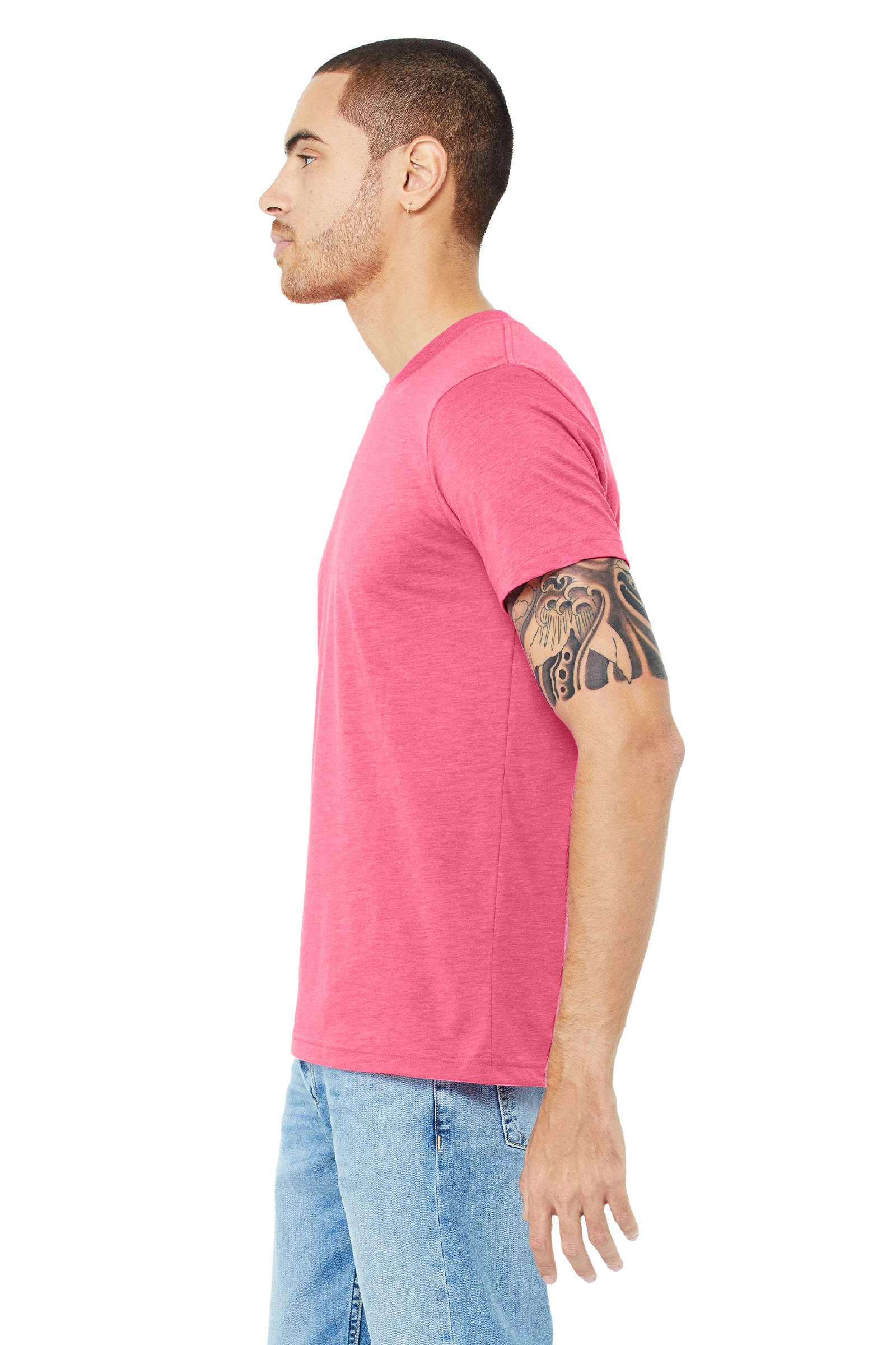 Bella + Canvas 3413C Charity Pink Triblend