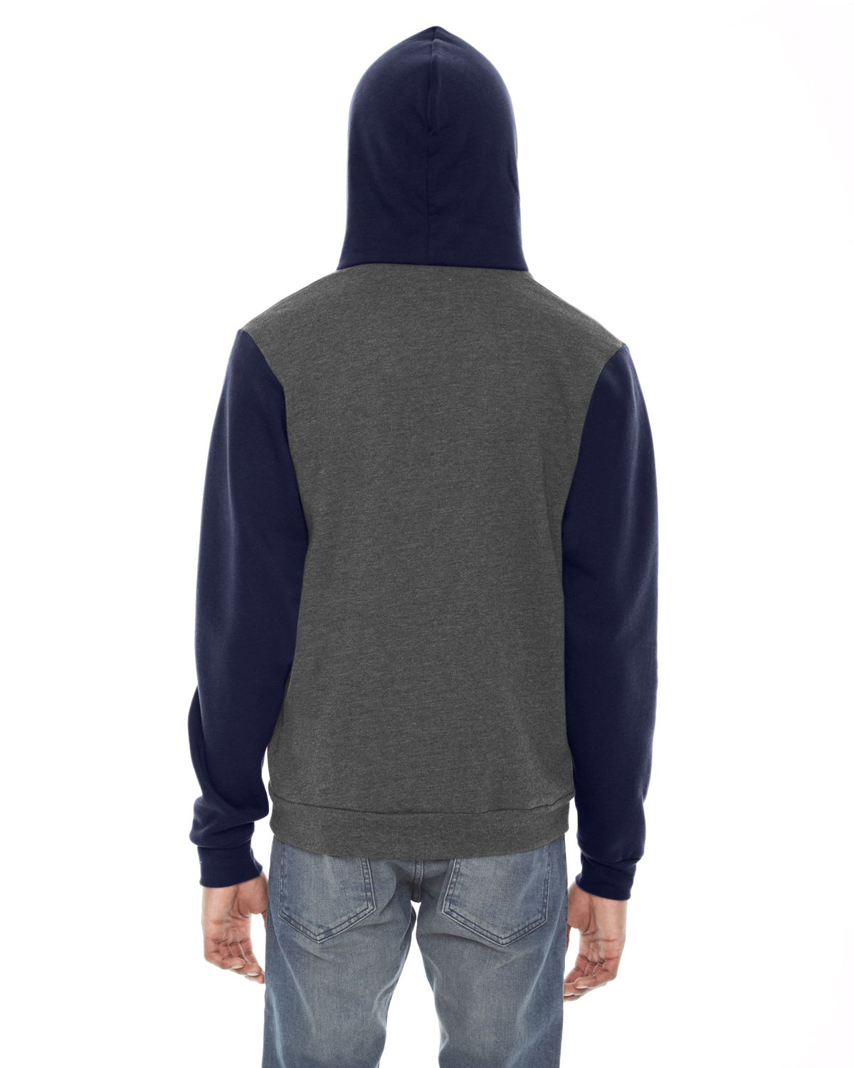 American Apparel F497W Dark Heather Gray / Navy