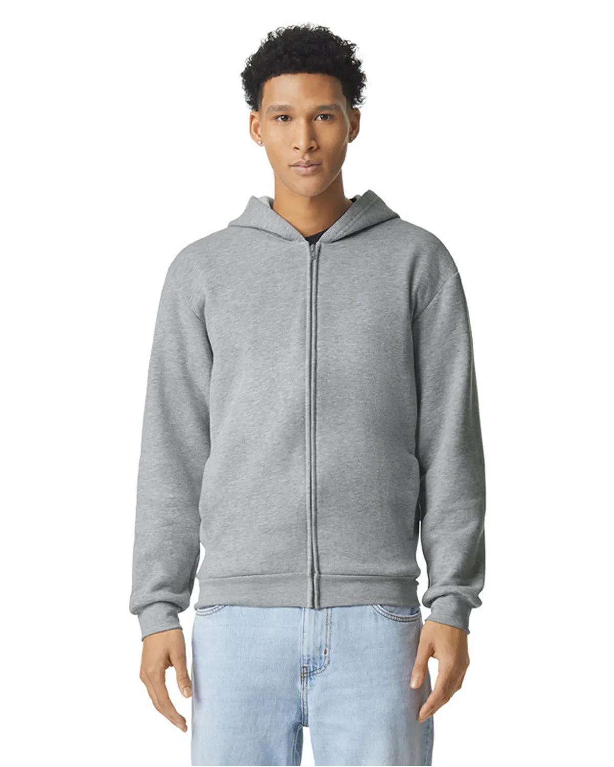 American Apparel Re Flex Fleece Unisex Full Zip Hoodie Rf497