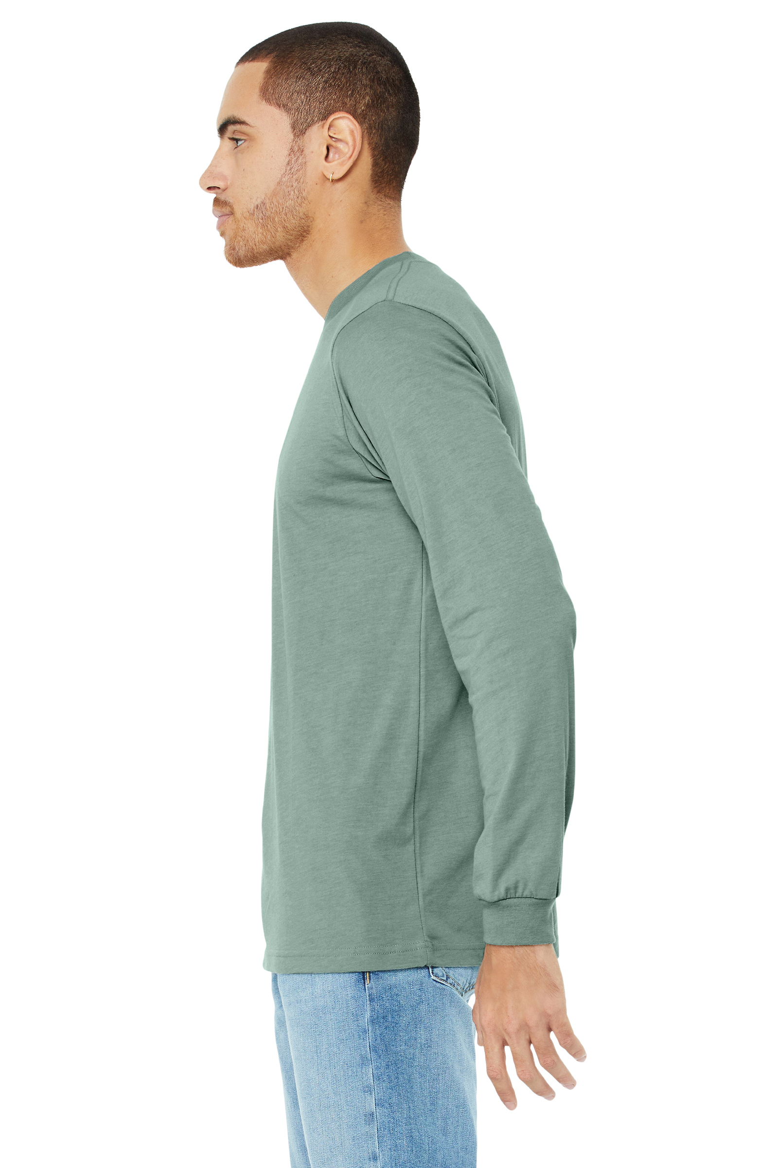 Bella + Canvas 3501CVC Heather Dusty Blue