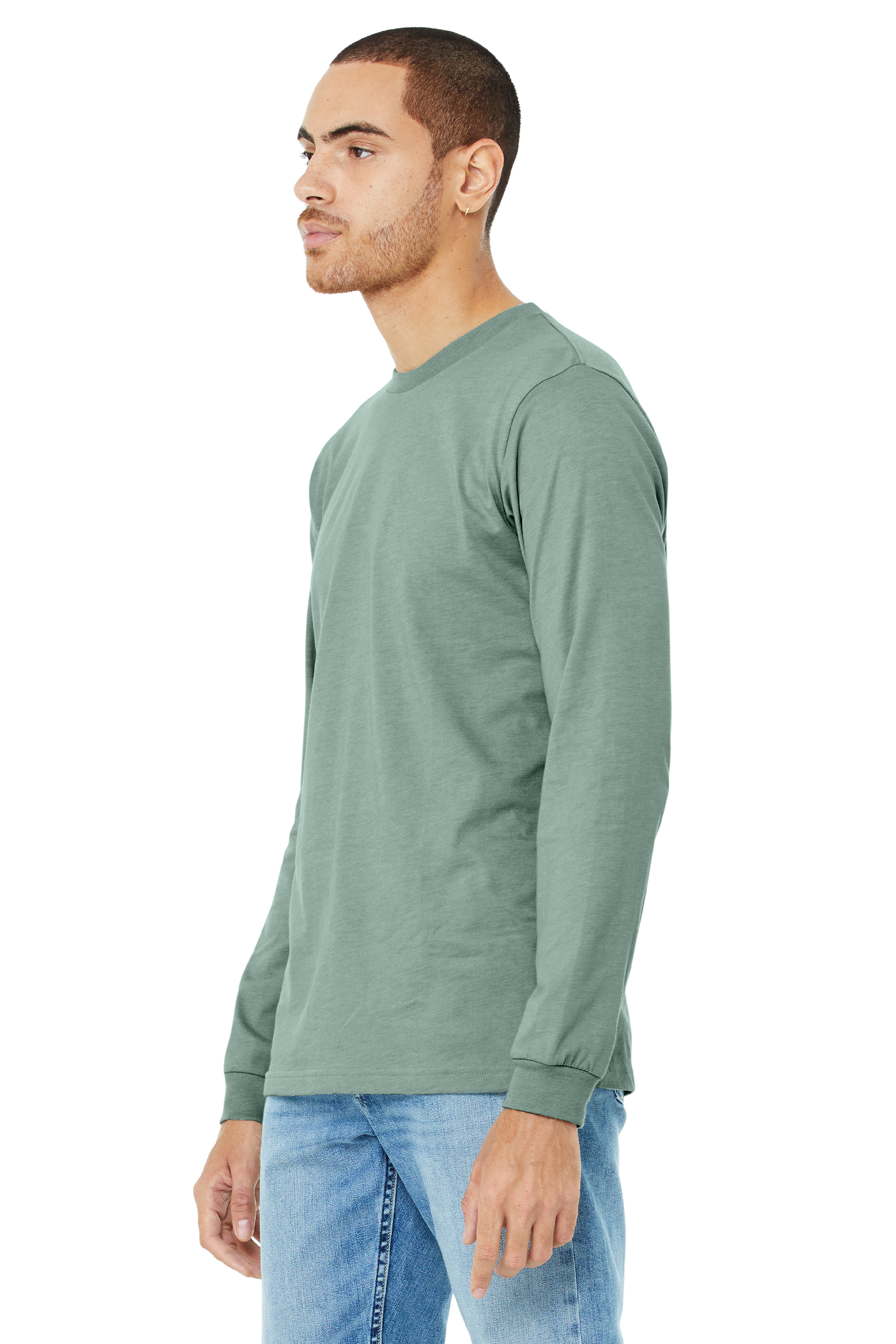 Bella + Canvas 3501CVC Heather Dusty Blue