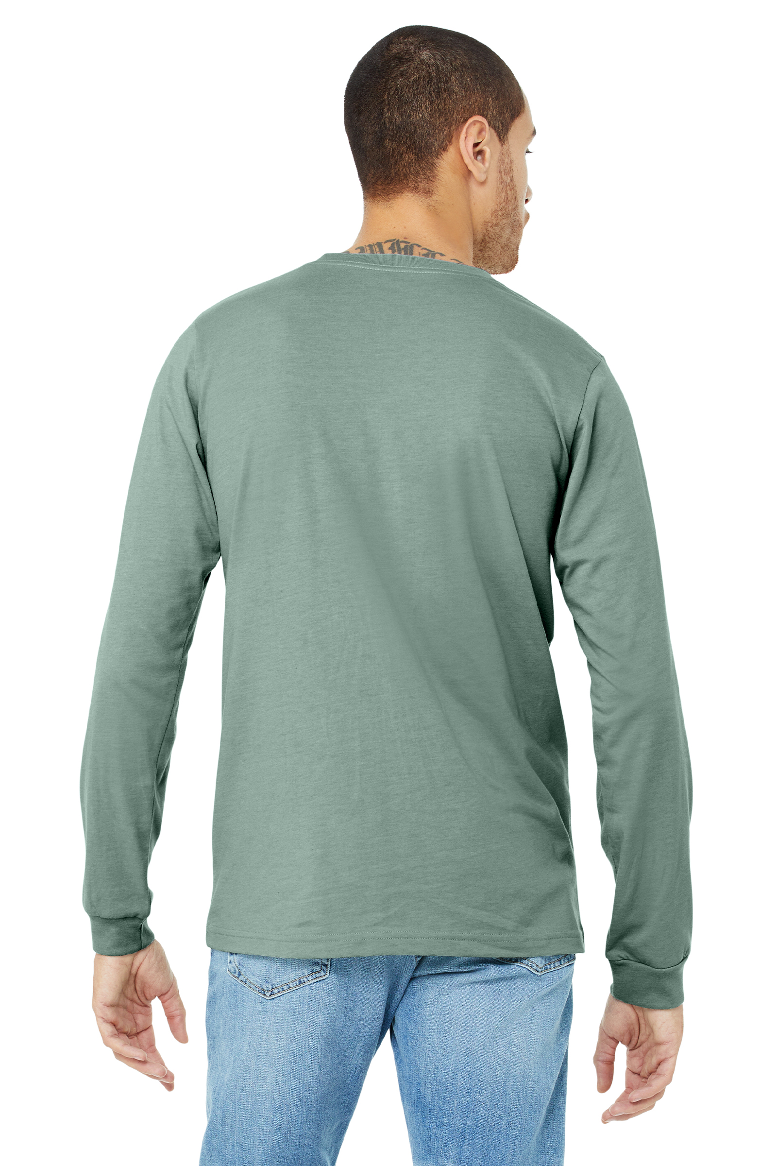 Bella + Canvas 3501CVC Heather Dusty Blue