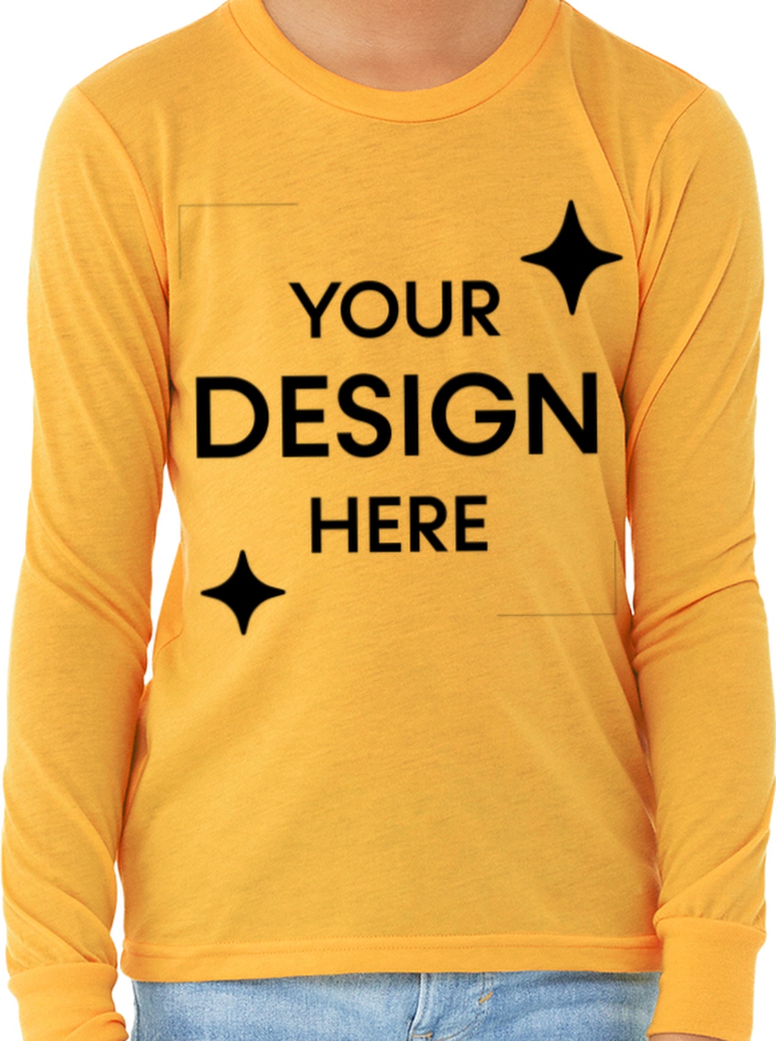 Youth Heather CVC Long Sleeve Tee