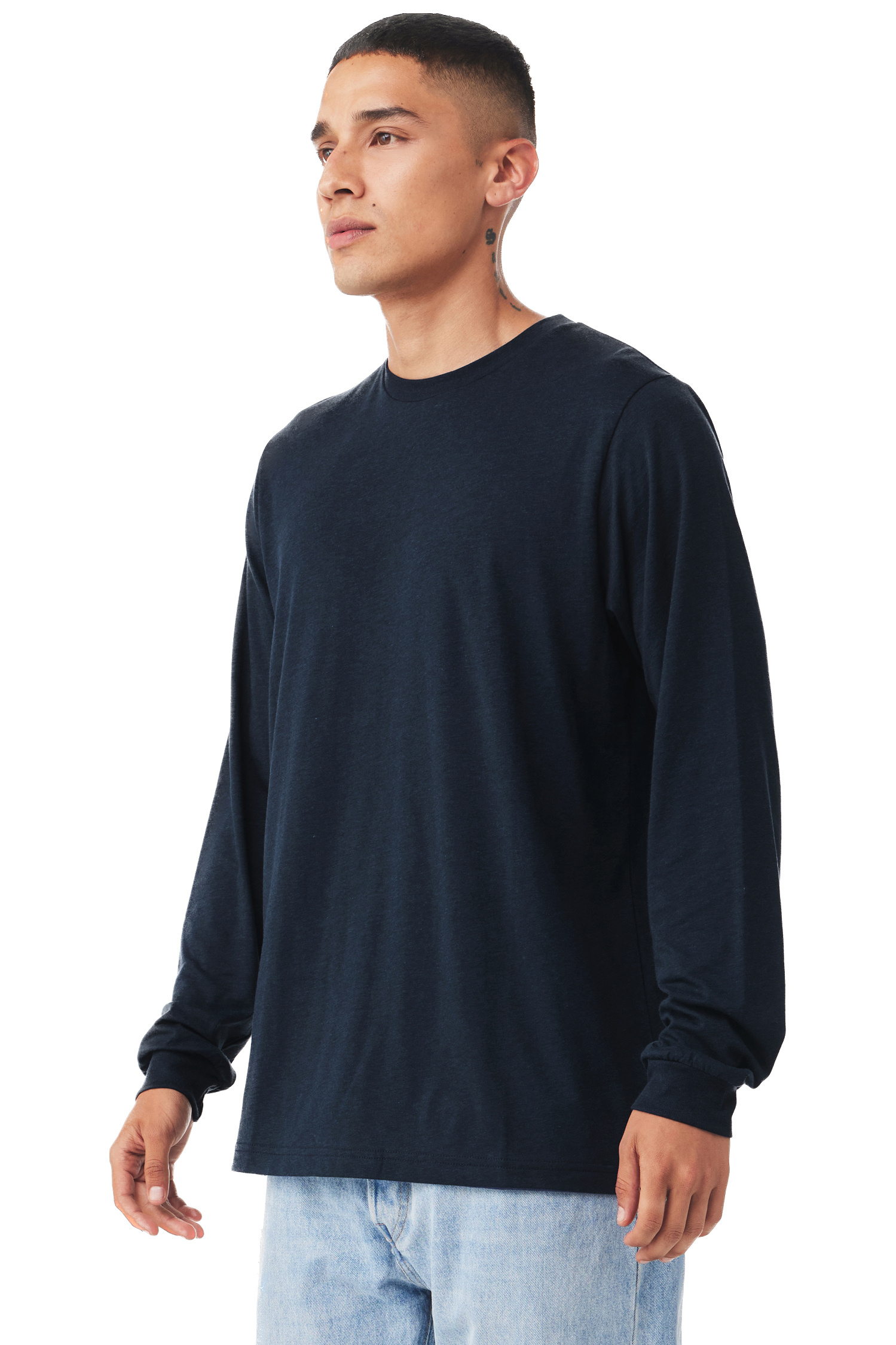 Bella + Canvas 3513 Solid Navy Triblend