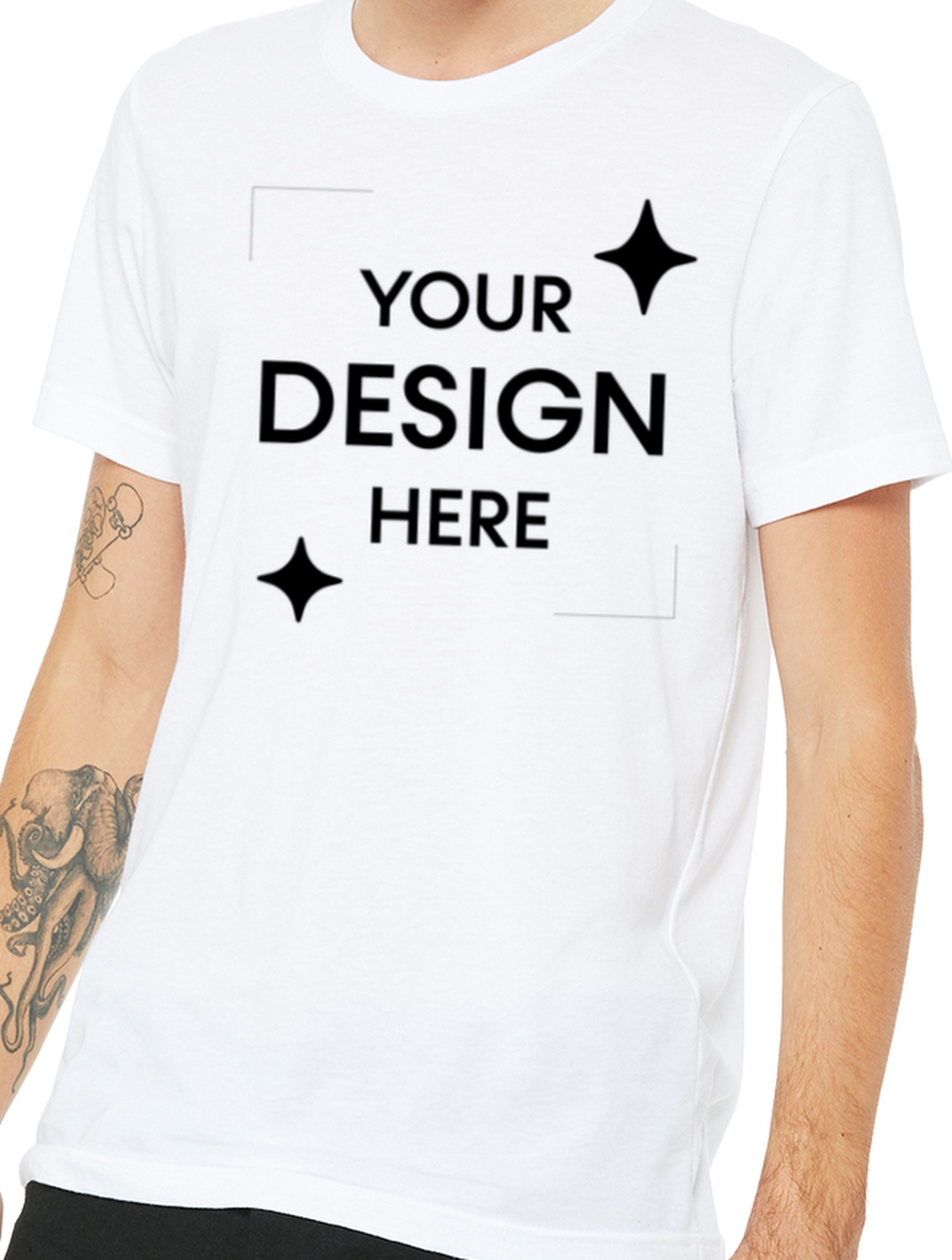 Unisex Poly-Cotton Short-Sleeve T-Shirt