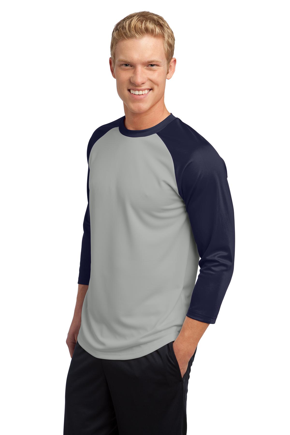 Sport-Tek ST205 Silver / True Navy
