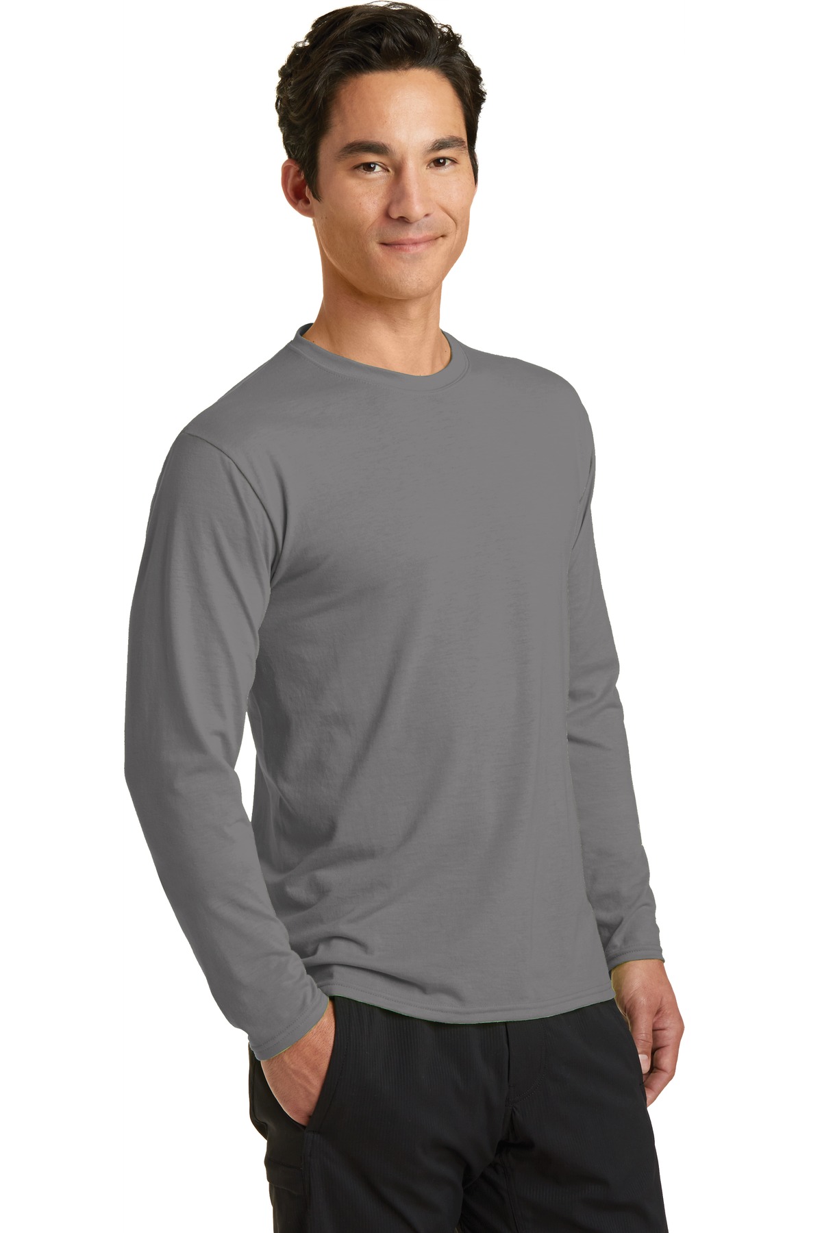 Port & Company PC381LS Medium Gray