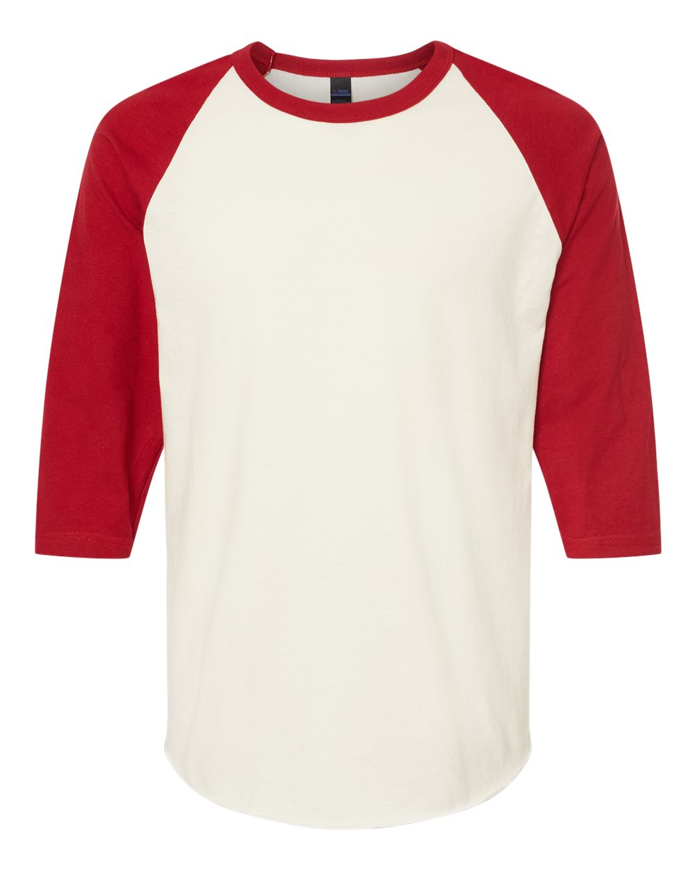 Tultex Unisex Fine Jersey Raglan Tee 0245 Tc Vintage White/ Rio