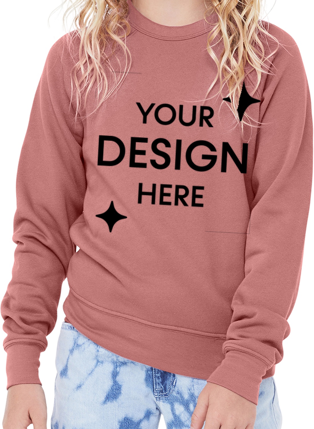 Youth Sponge Fleece Raglan Sweatshirt