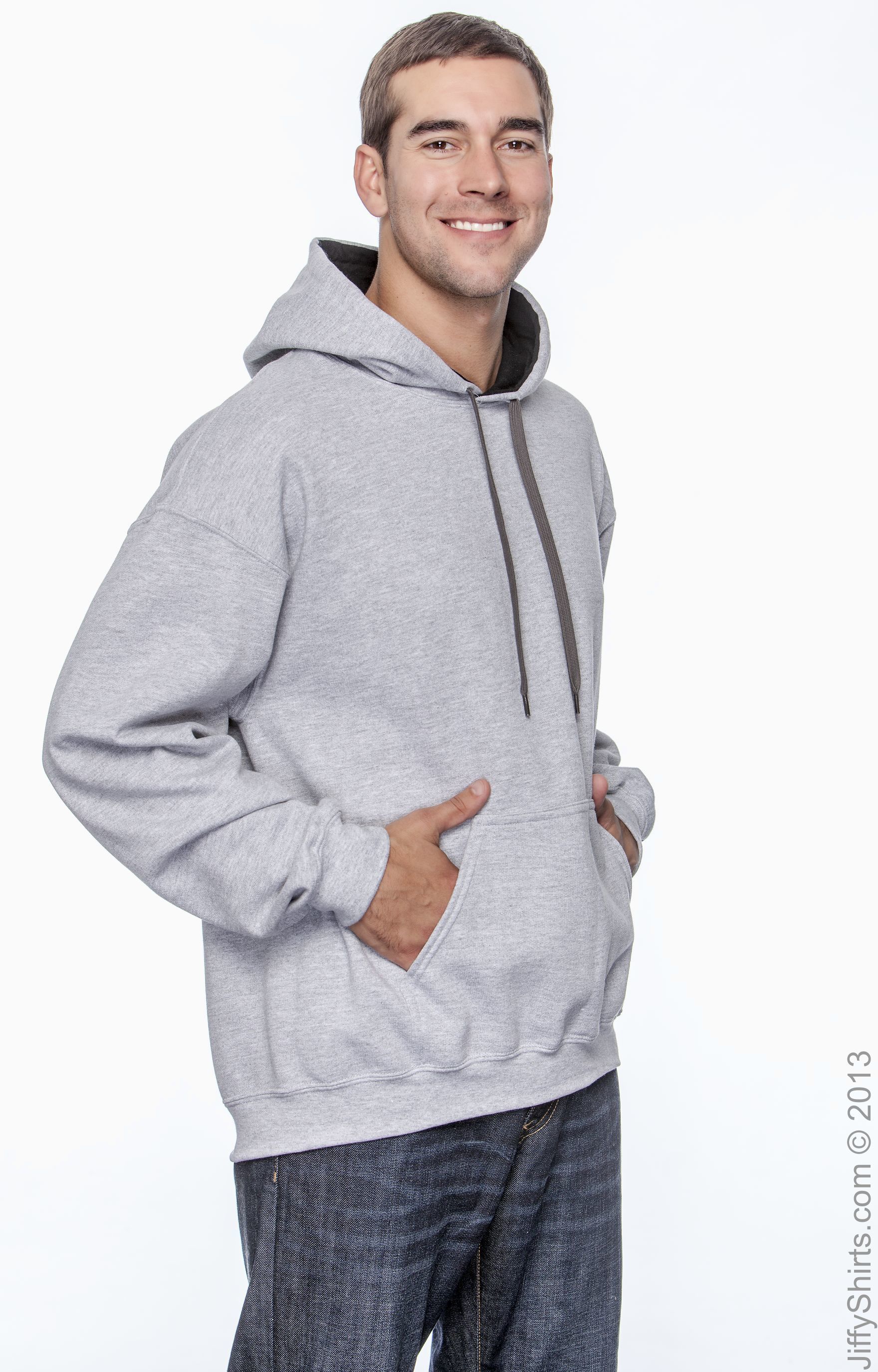 Gildan G185C Sport Gray / Black