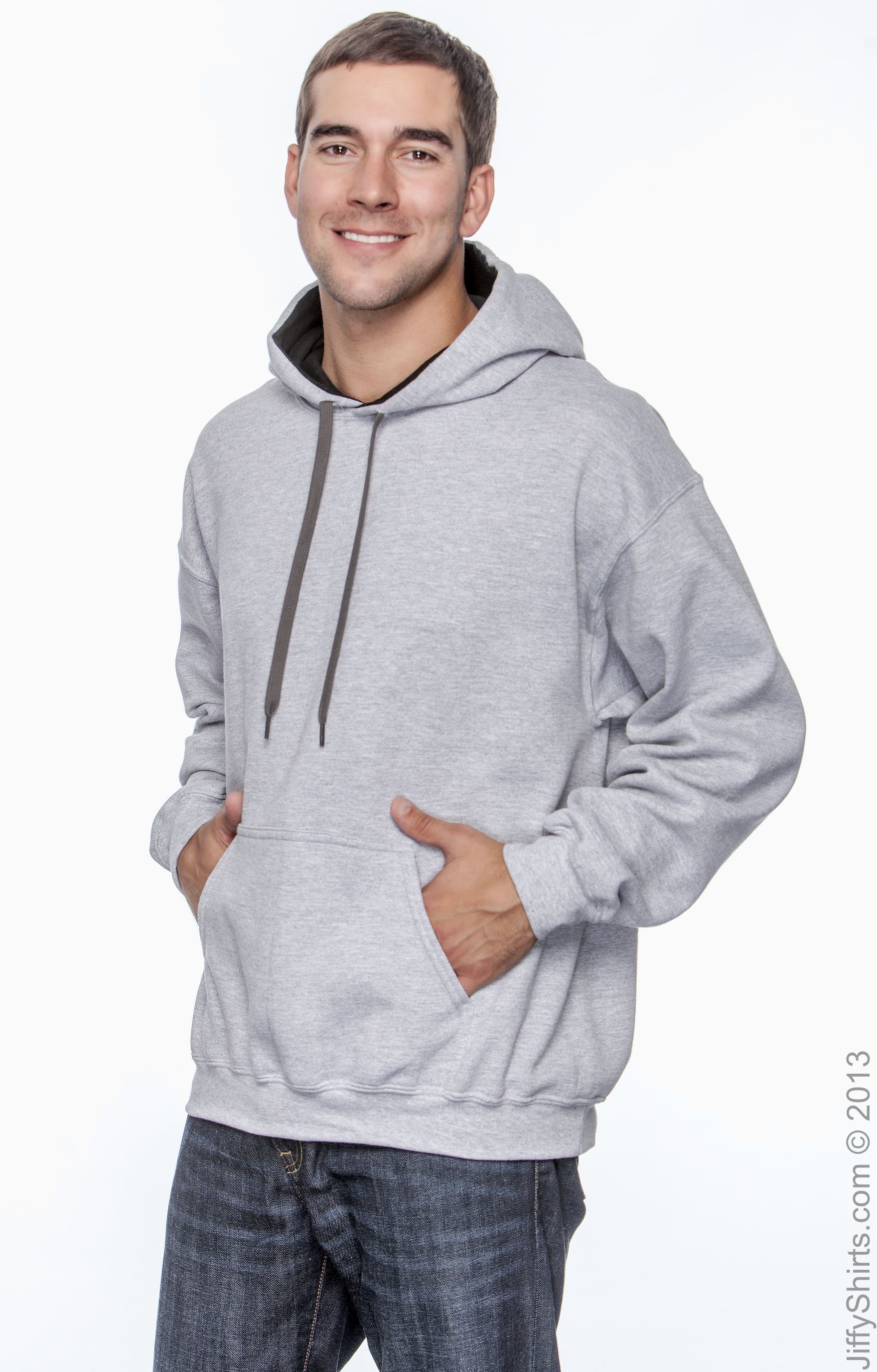 Gildan G185C Sport Gray / Black