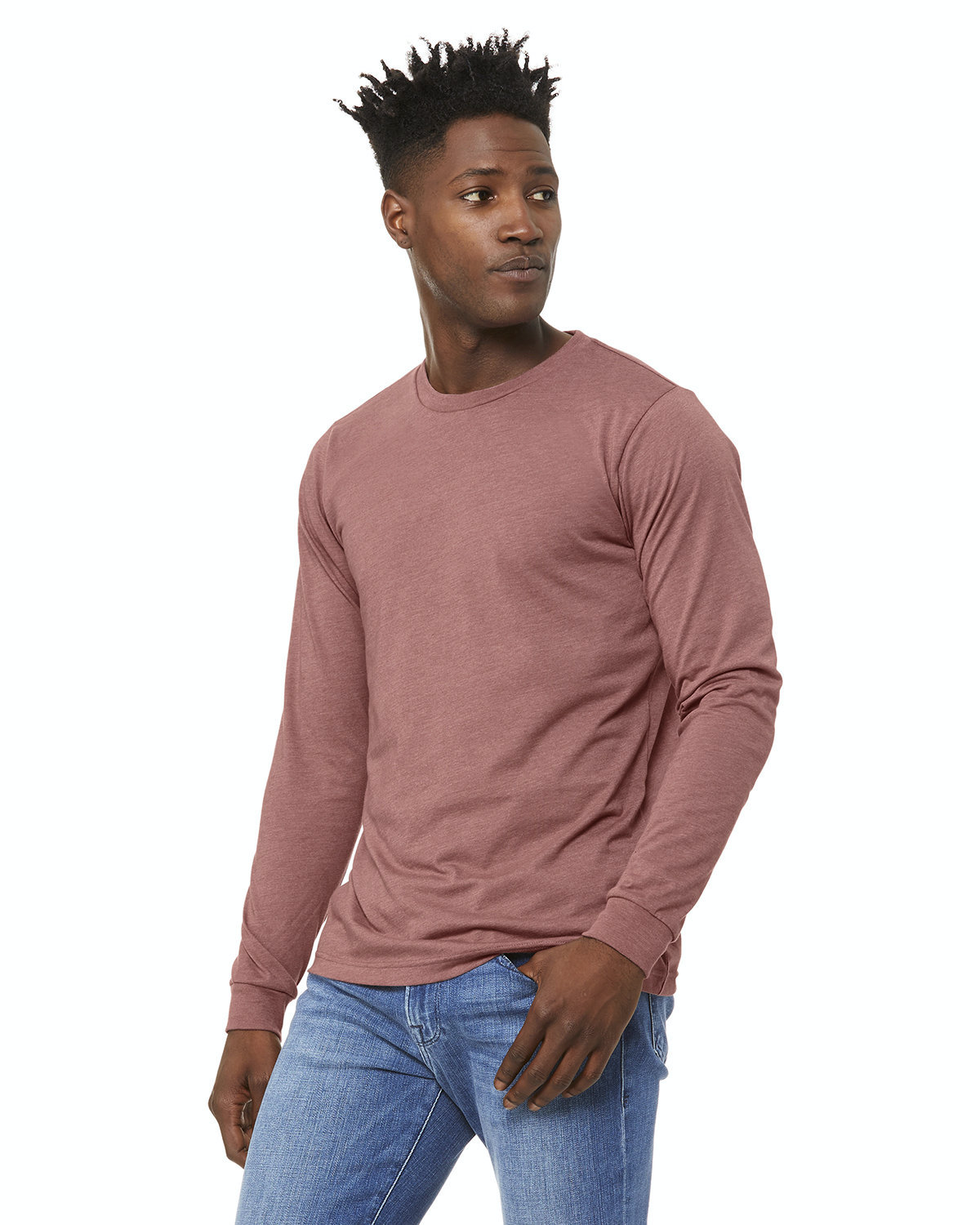 Bella + Canvas 3501CVC Heather Mauve