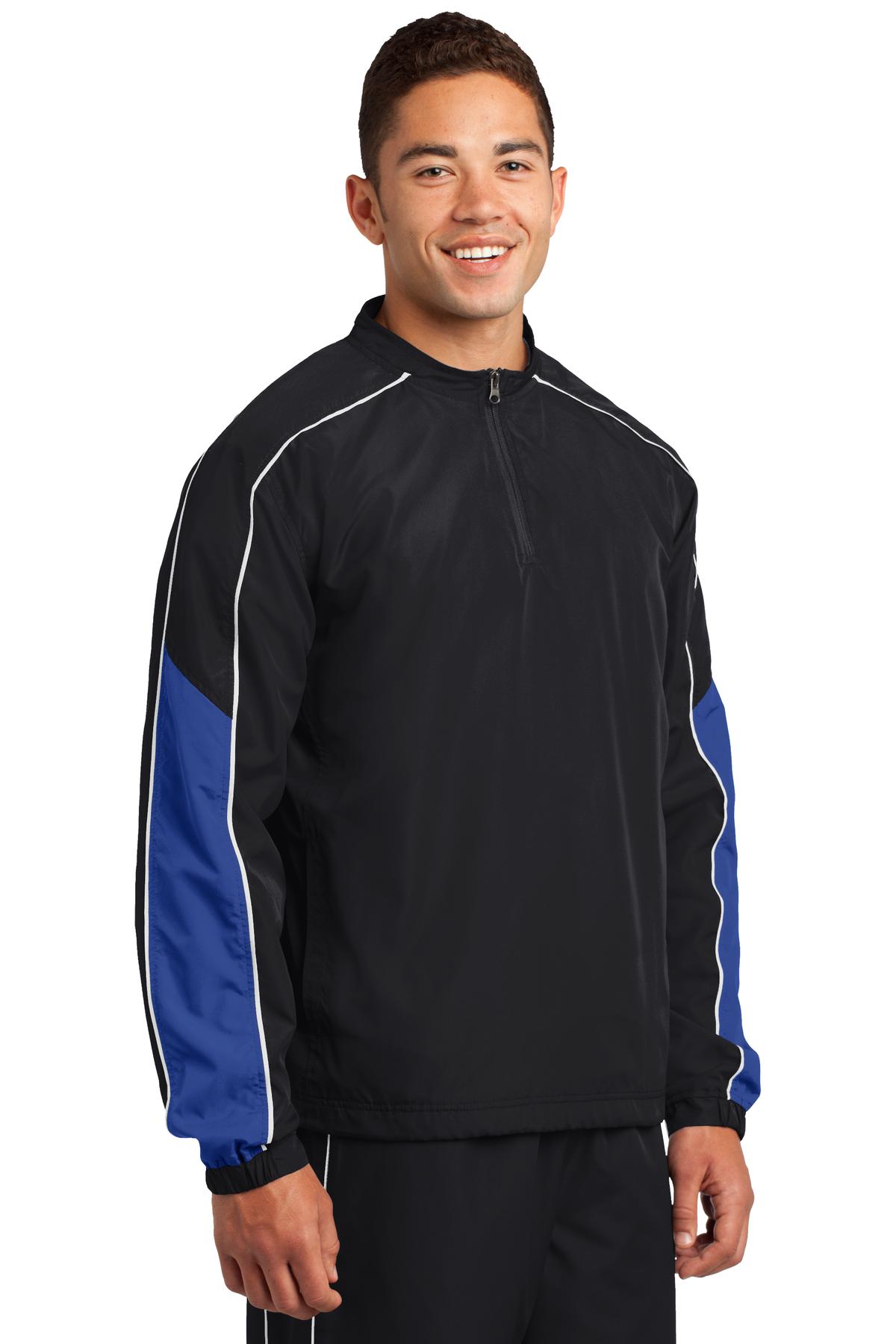 Sport-Tek JST64 Black / True Royal / White