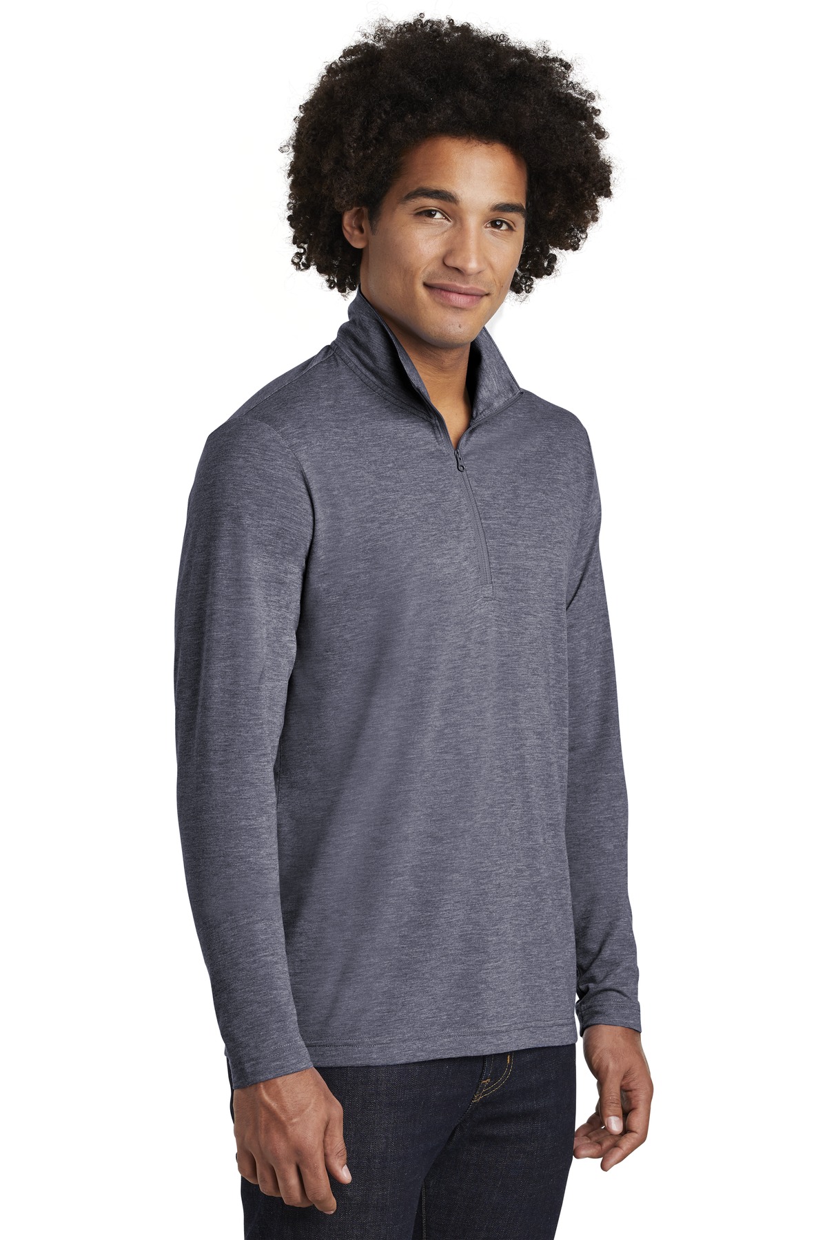 Sport-Tek ST407 True Navy Heather