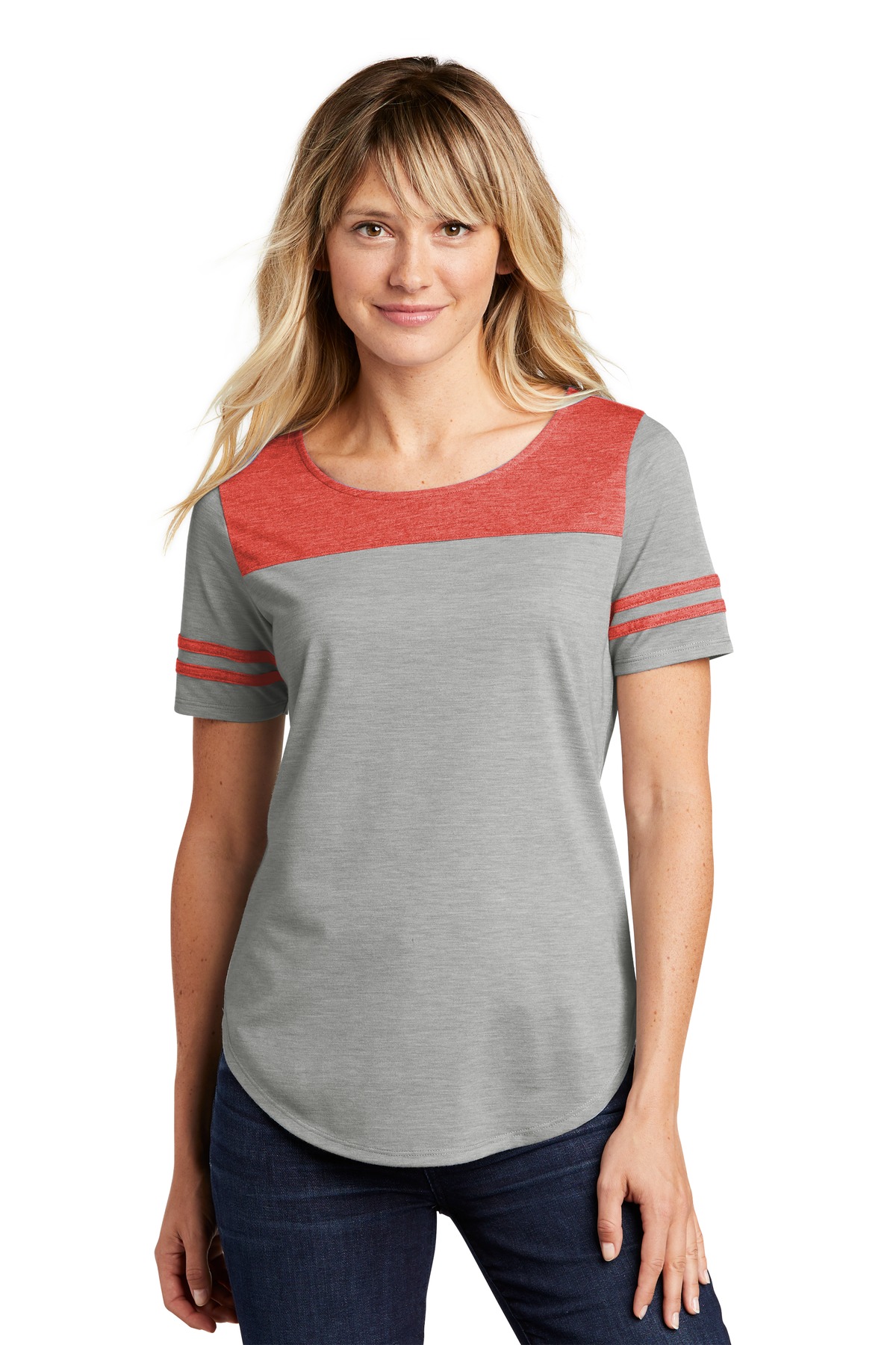 Sport-Tek LST403 True Red Heather / Light Gray Heather