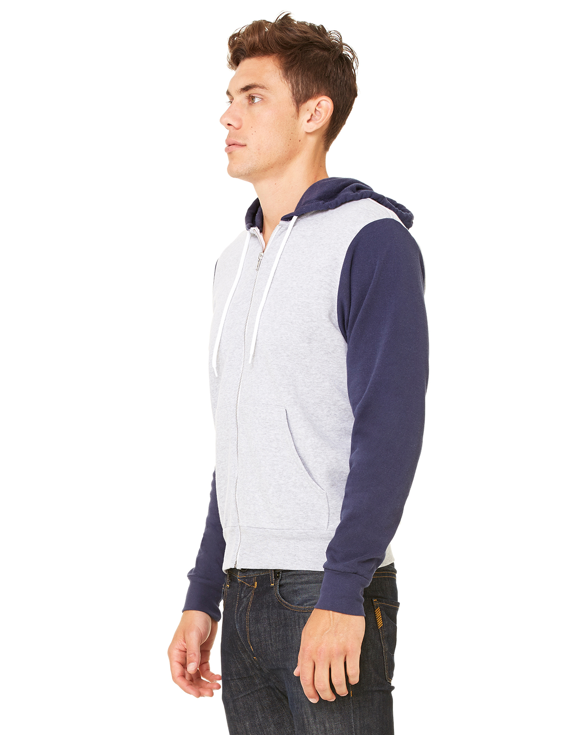 Bella + Canvas 3739 Heather Athletic / Navy