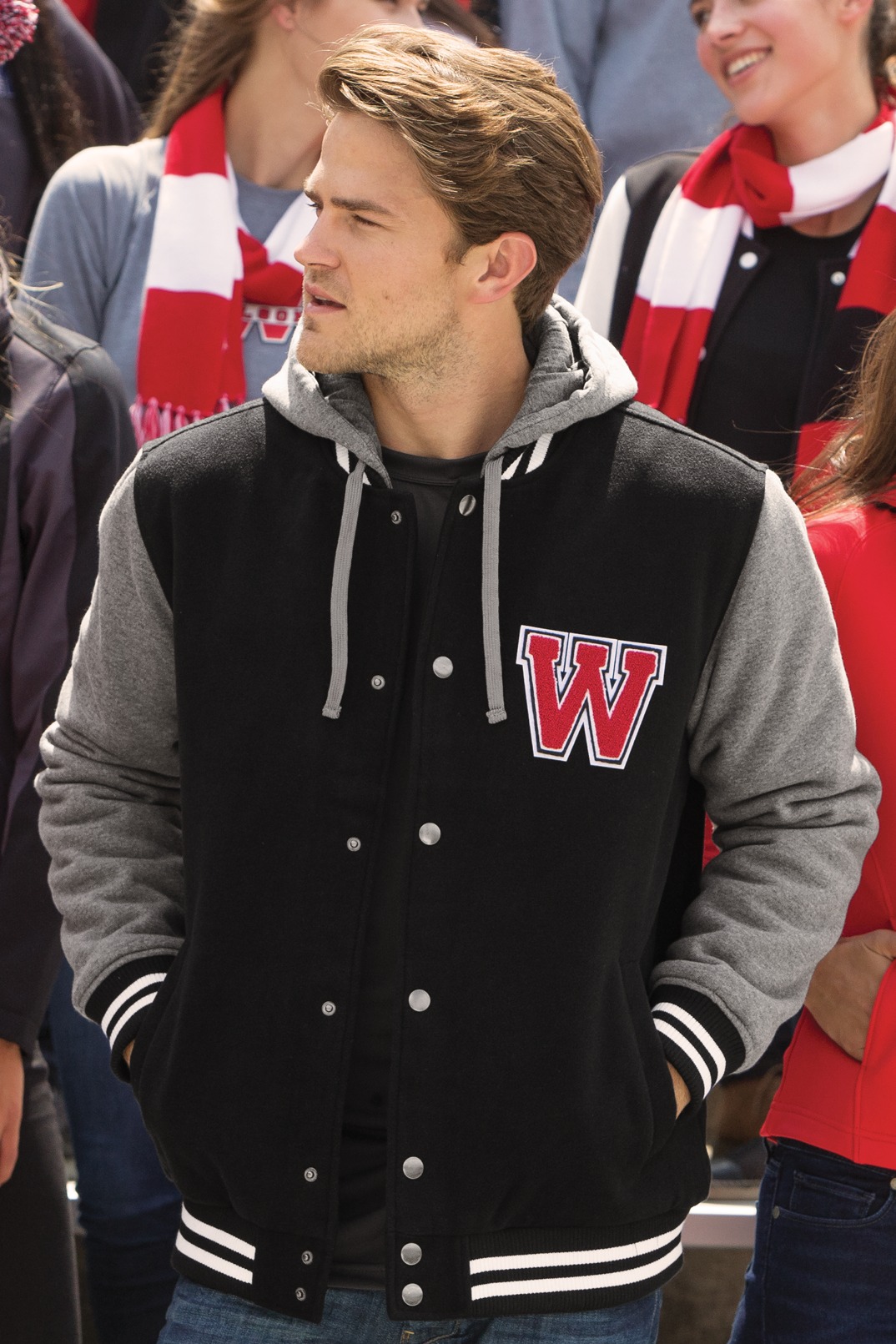 Sport-Tek JST82 Black / Vintage Heather