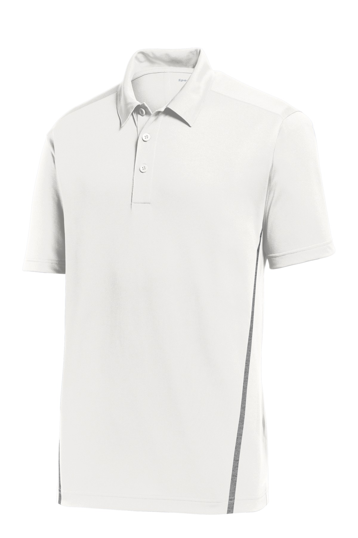 Sport-Tek ST620 White / Heather Gray