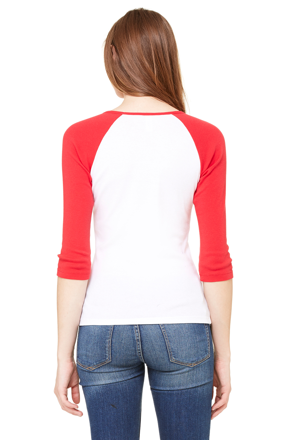 Bella + Canvas B2000 White / Red