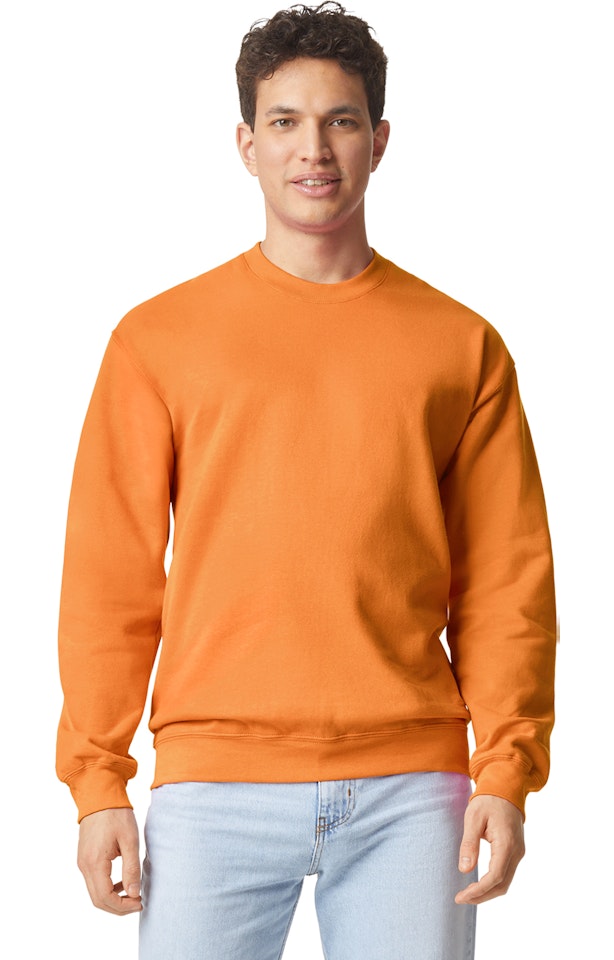 Gildan Softstyle Crewneck Sweatshirt Sf000 Tangerine Jiffy