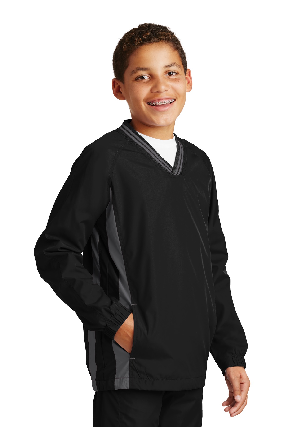 Sport-Tek YST62 Black / Graphite Gray