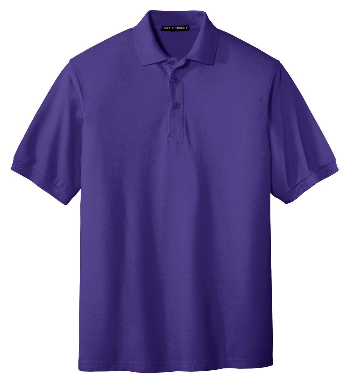 Port Authority Unisex Silk Touch Polo K500 Purple | Jiffy