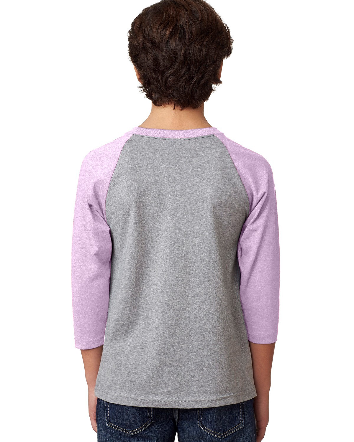 Next Level 3352 Lilac / Dark Heather Gray