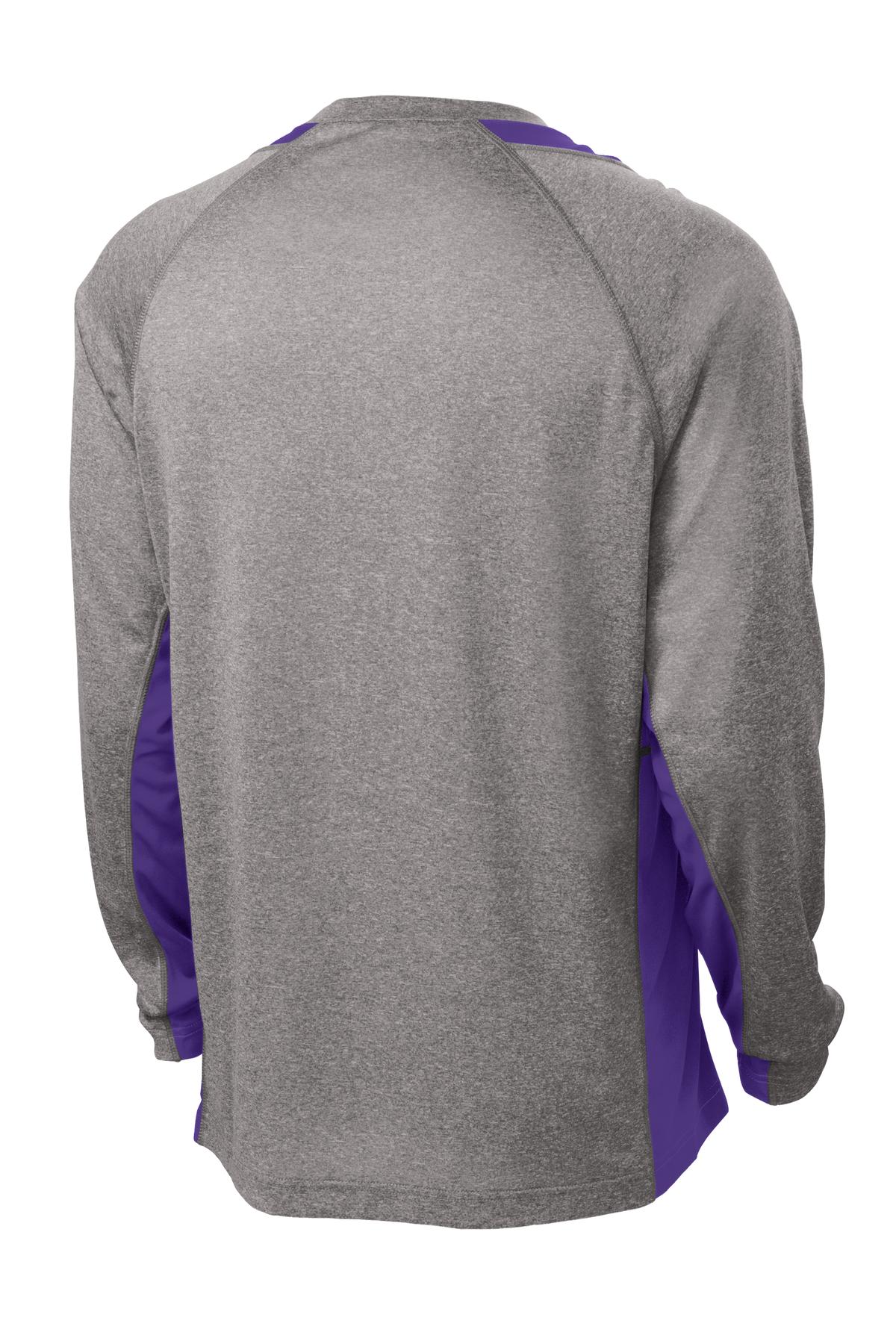 Sport-Tek ST361LS Vintage Heather / Purple