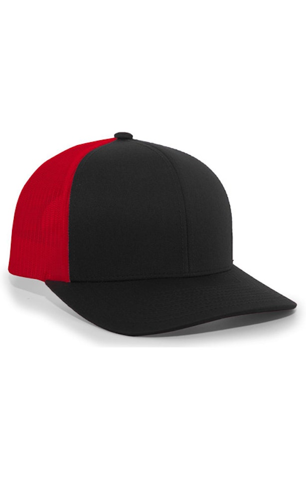 Pacific Headwear 0104PH Black / Red / Black