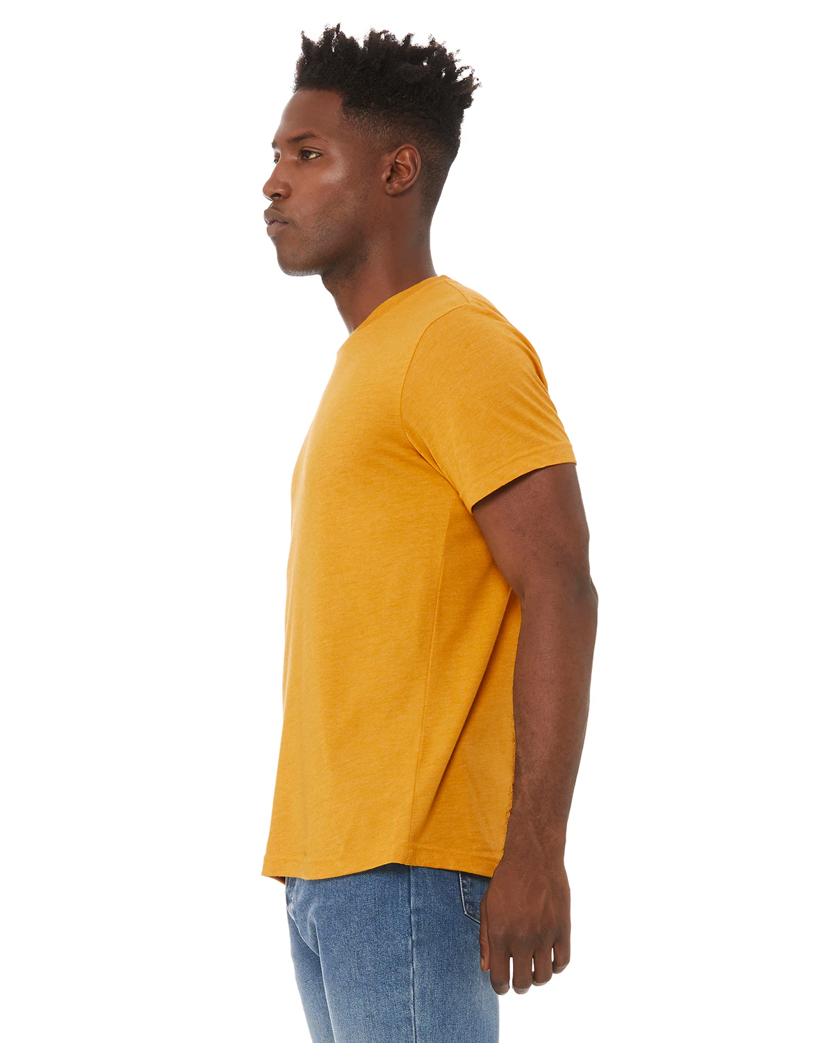 Custom T-Shirts Heather Mustard - Bella + Canvas 3001CVC | Jiffy Custom ...