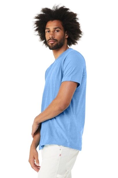 Bella + Canvas 3001CVC Heather Carolina Blue