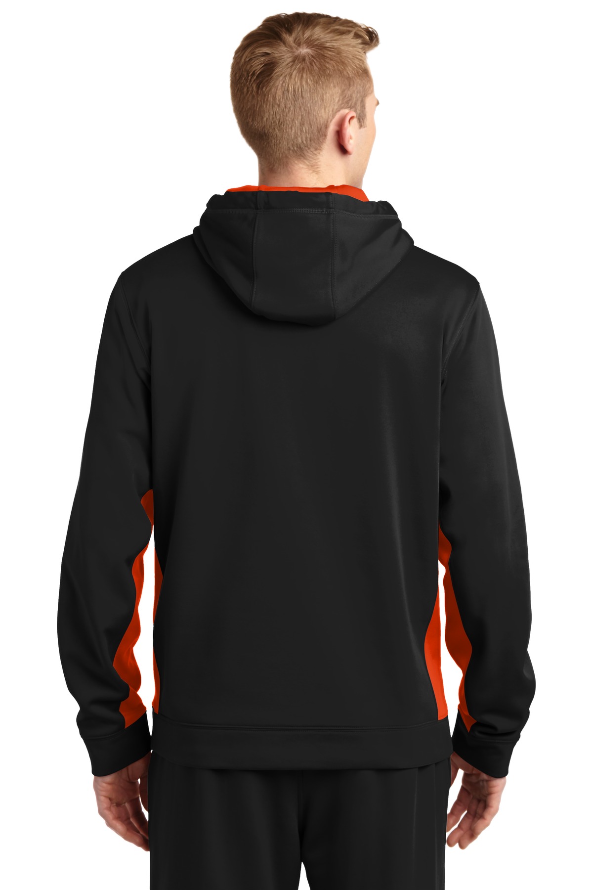 Sport-Tek ST235 Black / Deep Orange