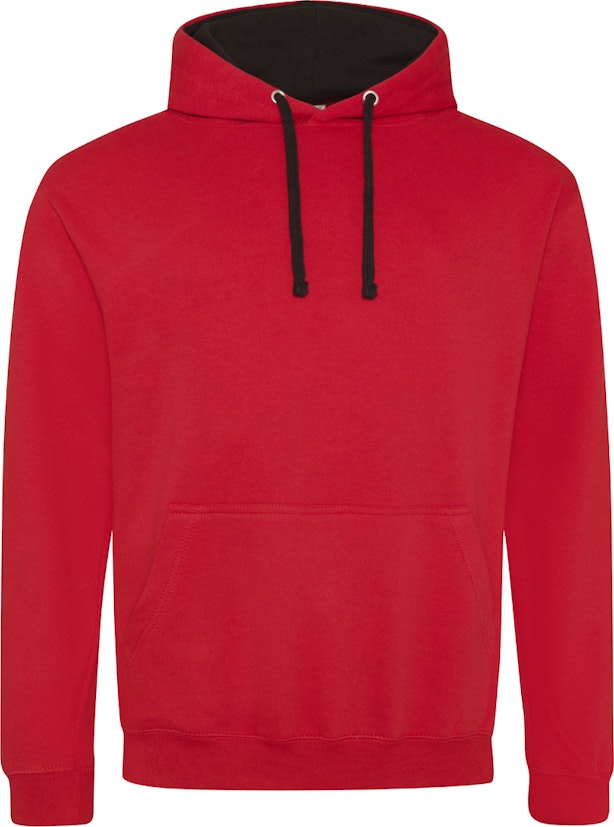 Just Hoods By AWDis JHA003 Fire Red / Jet Black