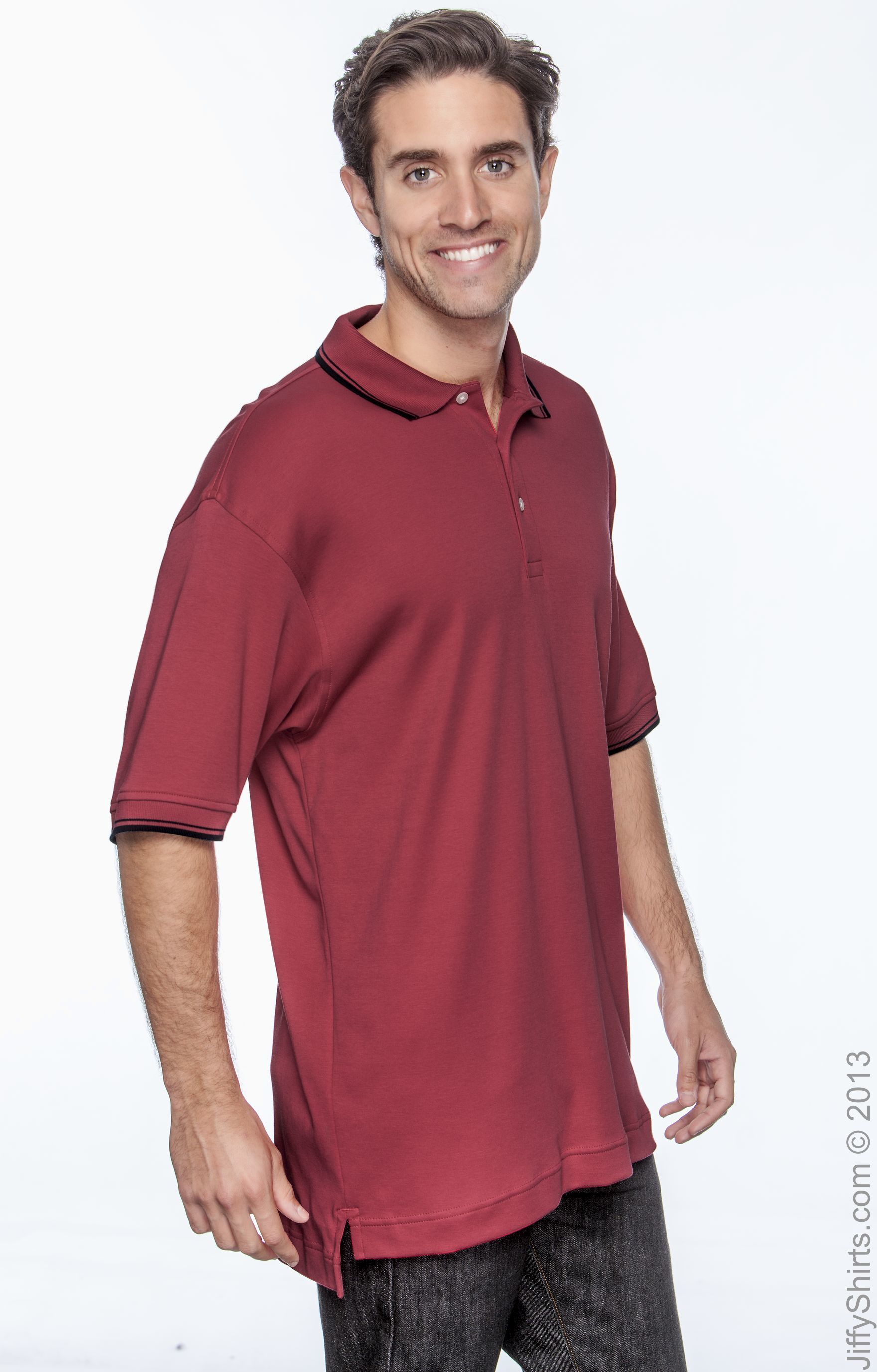 Devon & Jones D140 Red / Navy