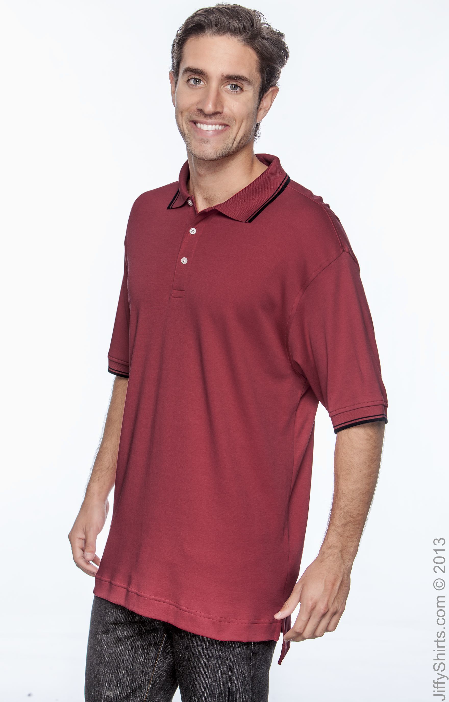 Devon & Jones D140 Red / Navy