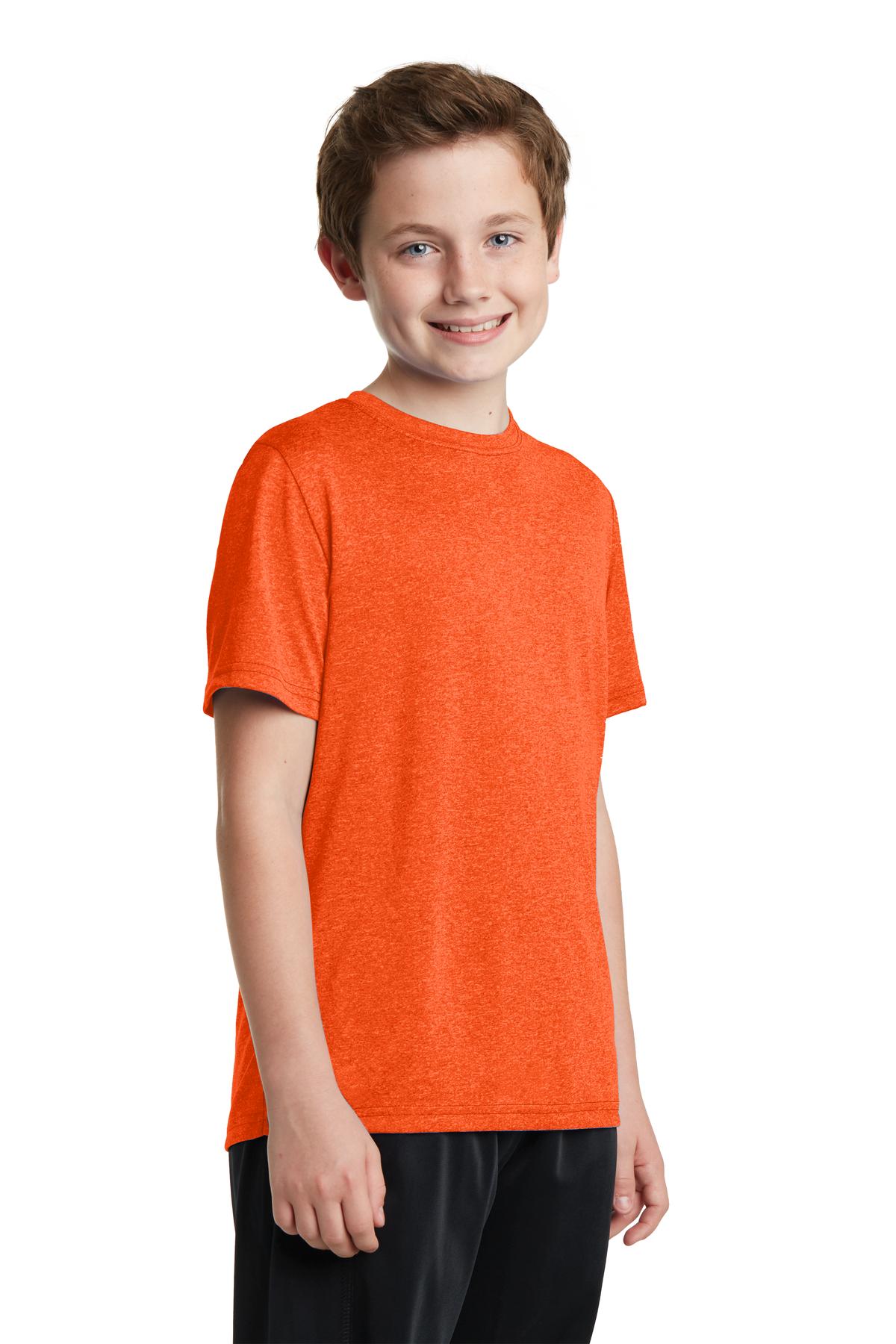 Sport-Tek YST360 Deep Orange Heather