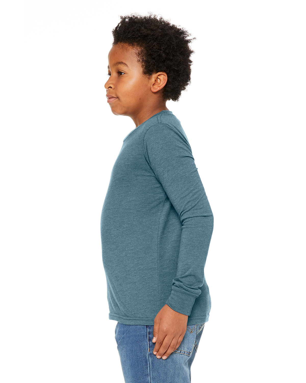 Bella + Canvas 3501YCVC Heather Deep Teal