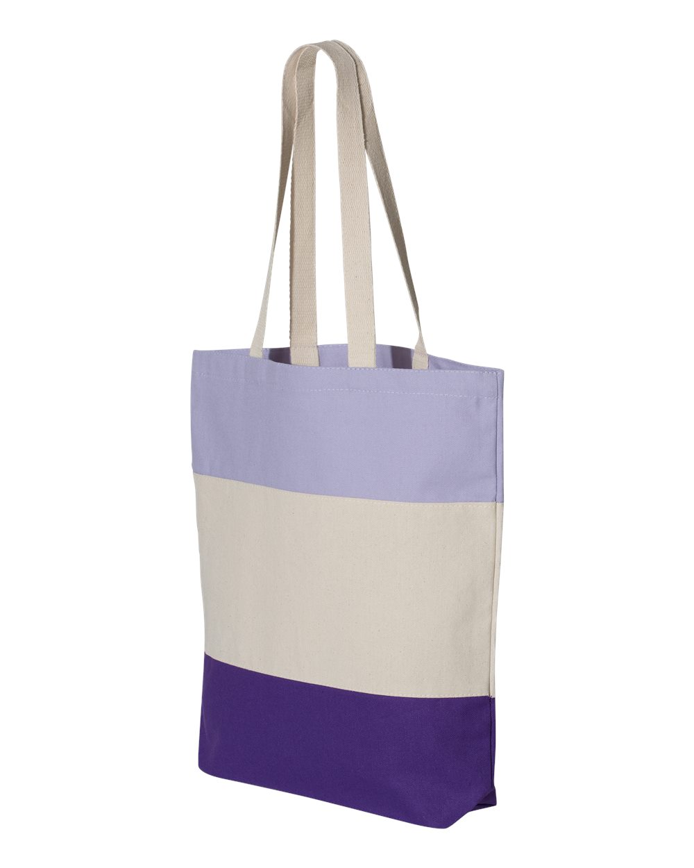 Q-Tees Q125900 Purple / Natural / Lavender