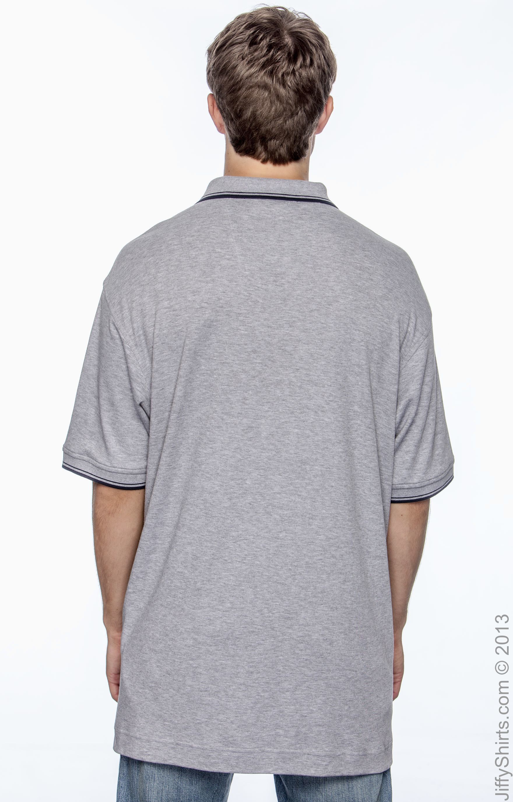 Devon & Jones D140 Gray Heather / Navy