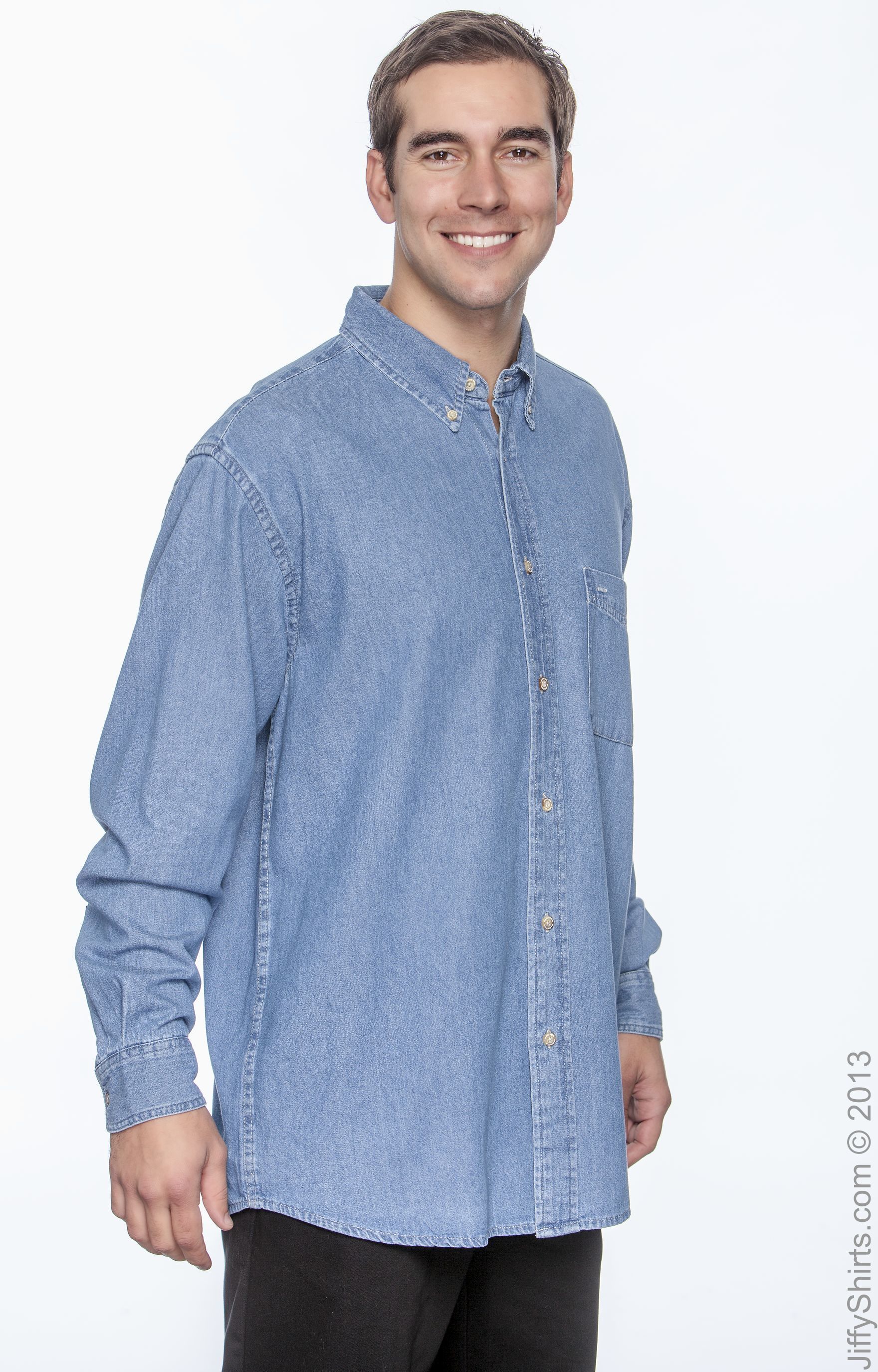 Harriton M550 Light Denim