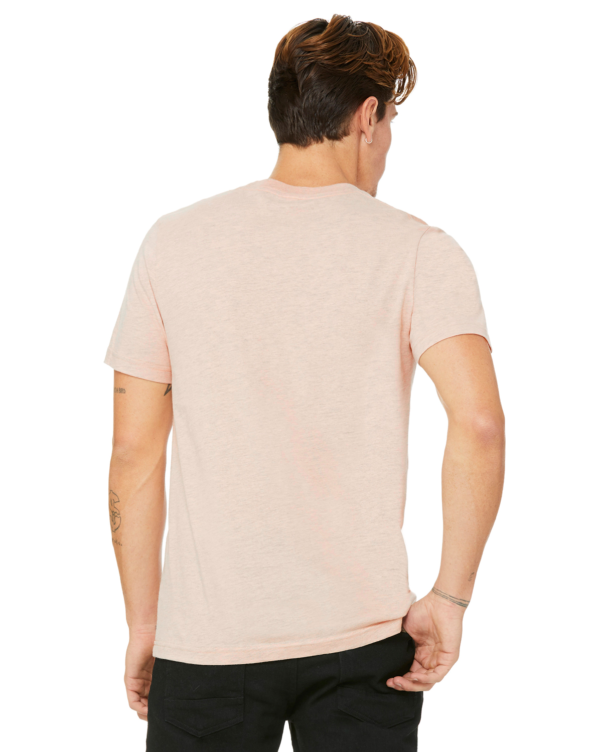 Bella + Canvas 3001CVC Heather Prism Peach