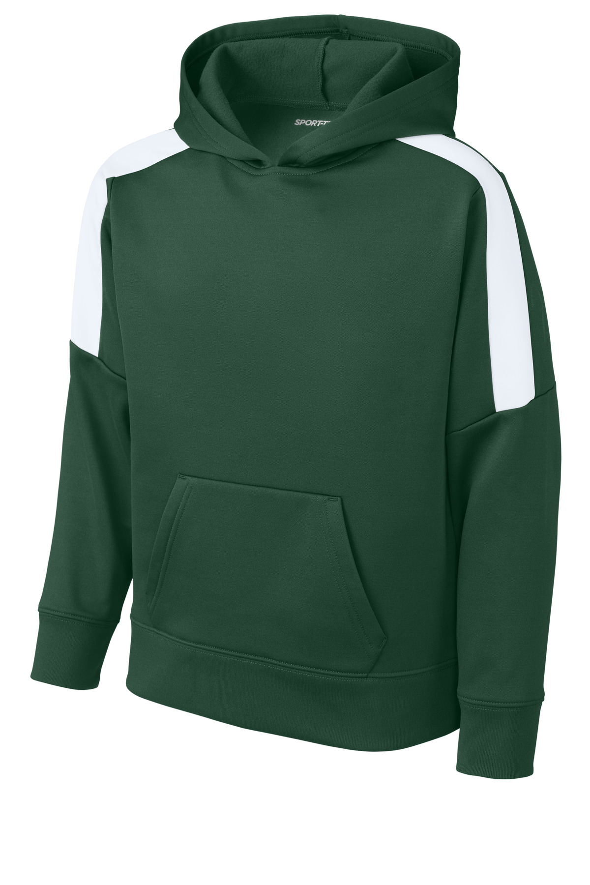 Sport-Tek YST255 Forest Green / White