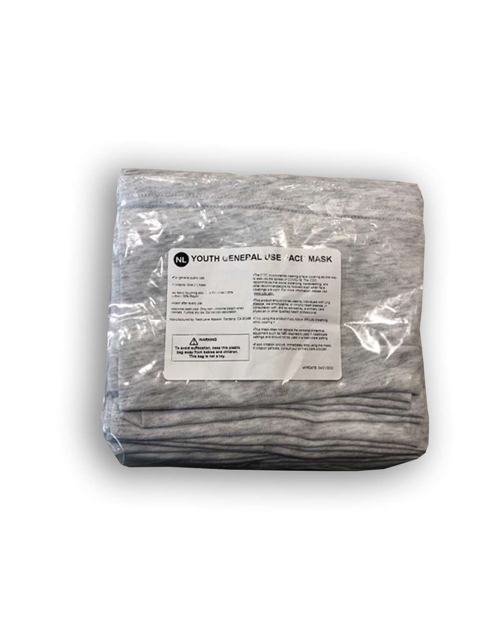 Next Level MG107 Heather White